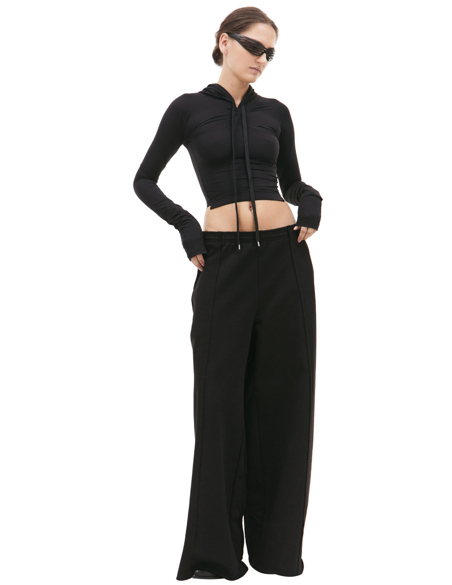 PROTOTYPES Black leggings hoodie