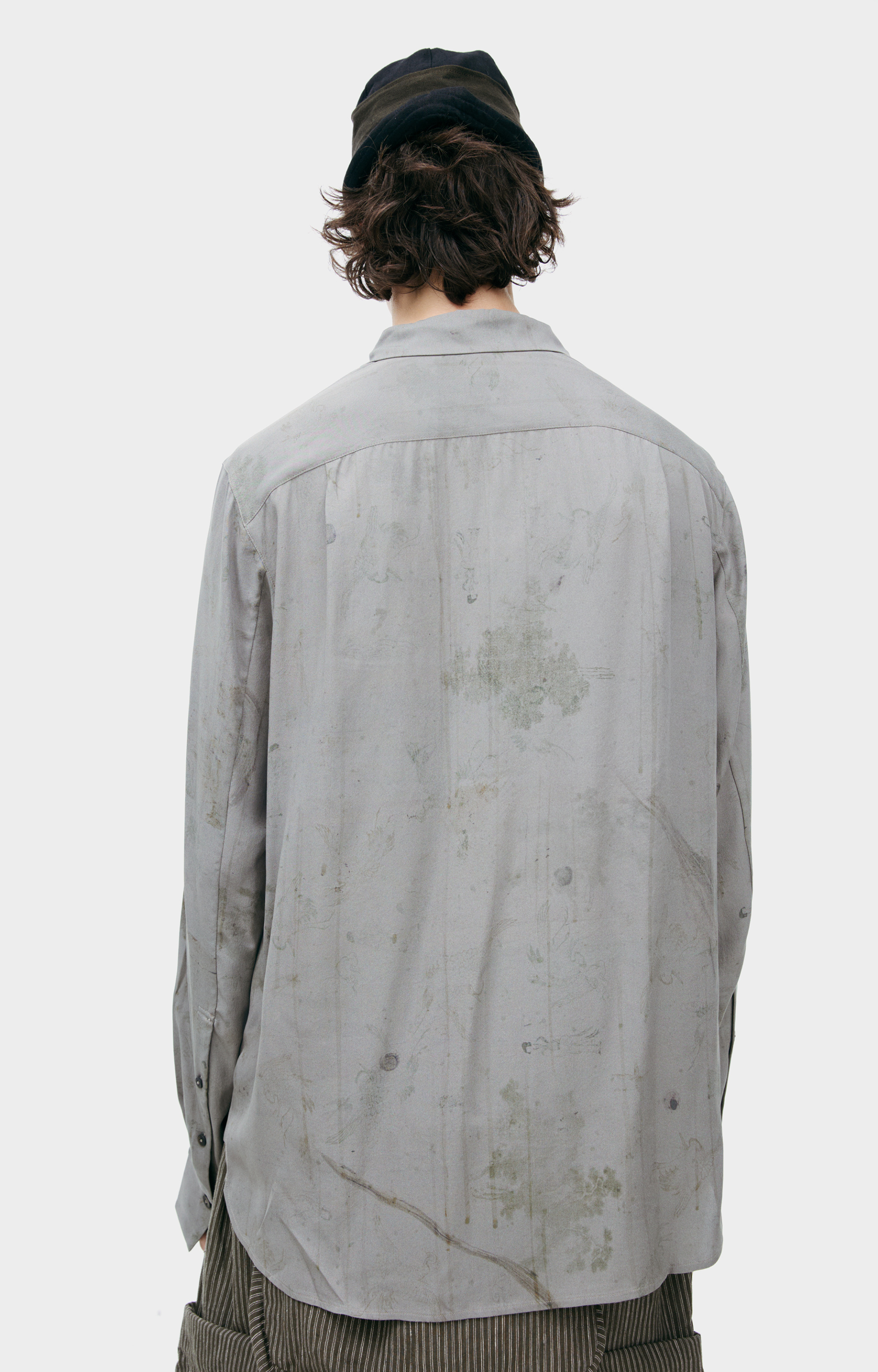 Ziggy Chen Shirt with a paint-splatter effect
