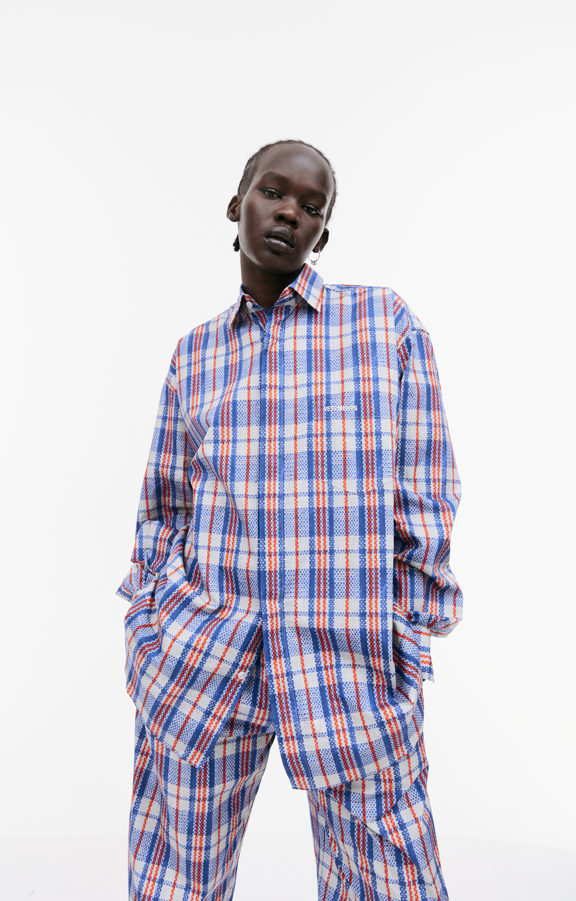 VETEMENTS Checked trousers