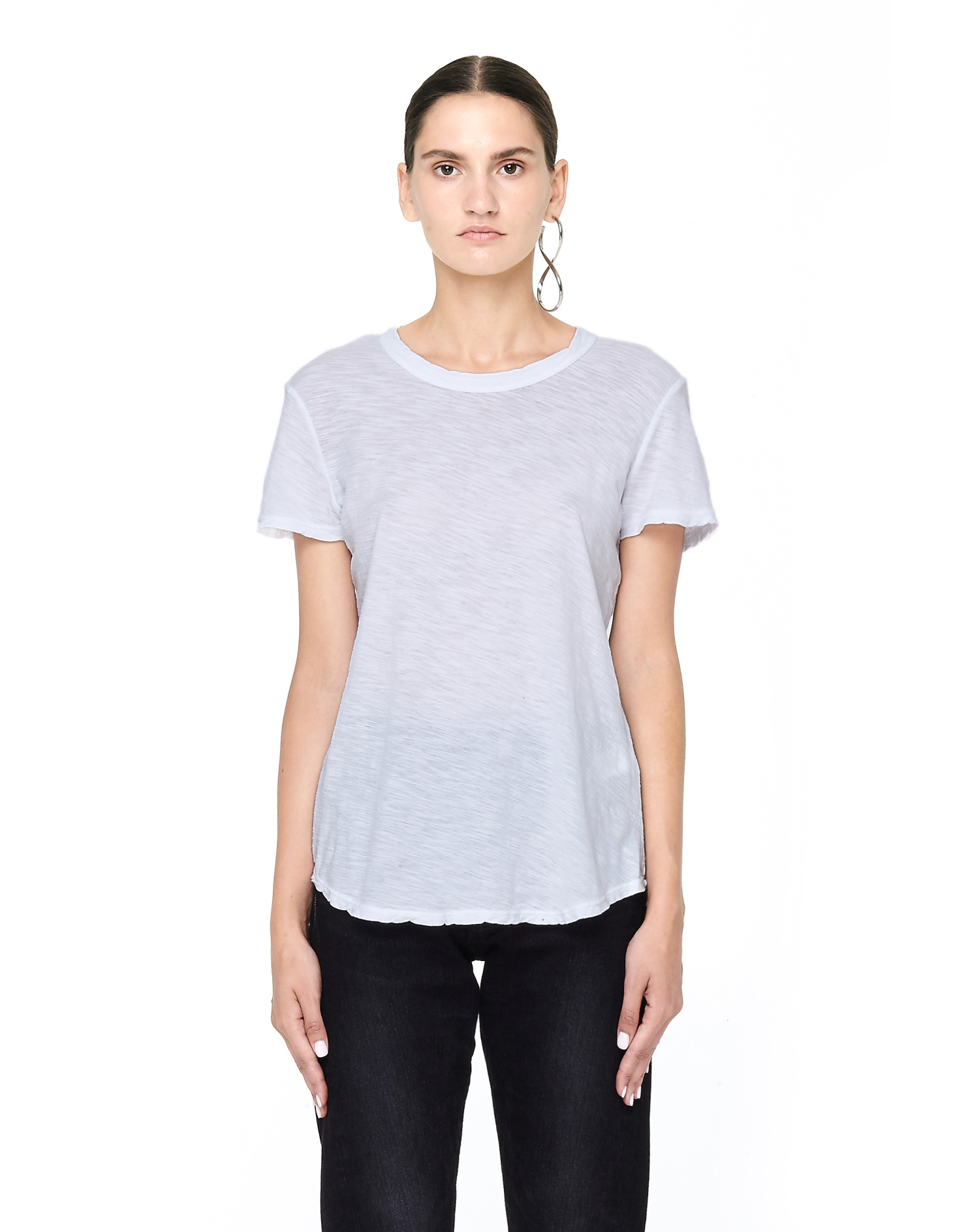 James Perse White Cotton T-Shirt