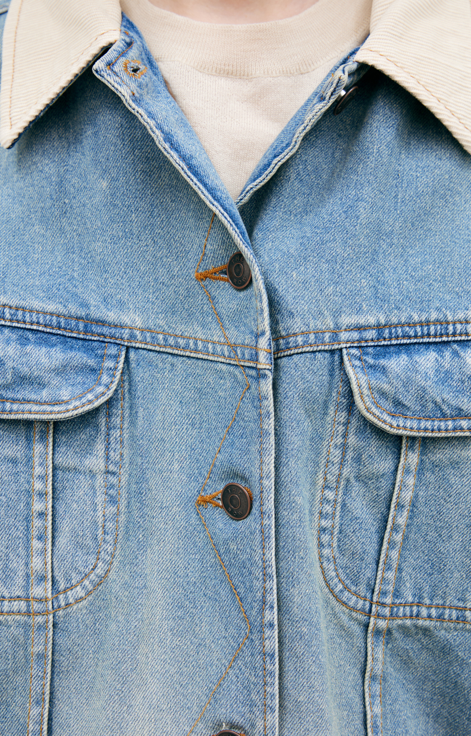 The Row Denim jacket with buttons