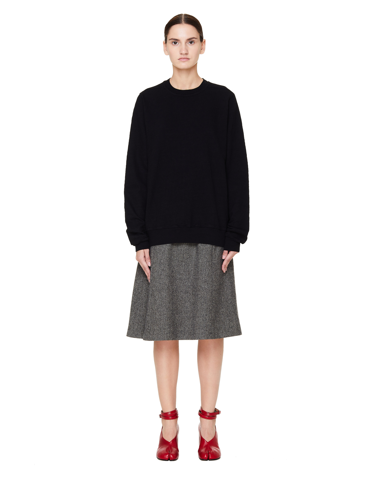 DRKSHDW by Rick Owens Хлопковый свитшот oversize