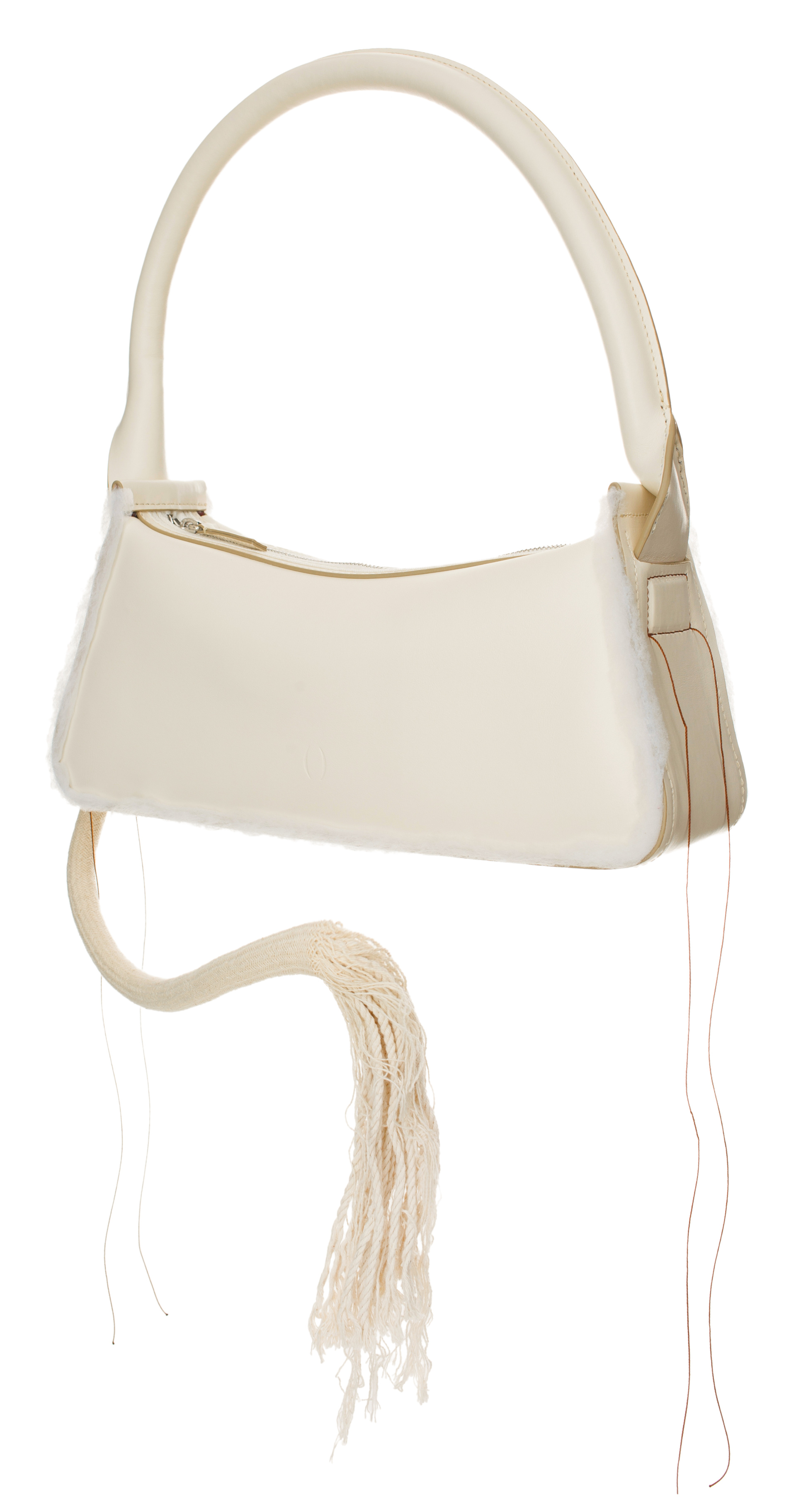 DENTRO Cream Savvas Baguette bag