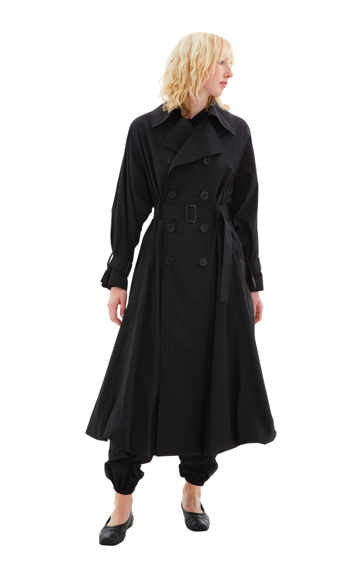 Yohji Yamamoto Ny Typewriter Gusset Trench Coat