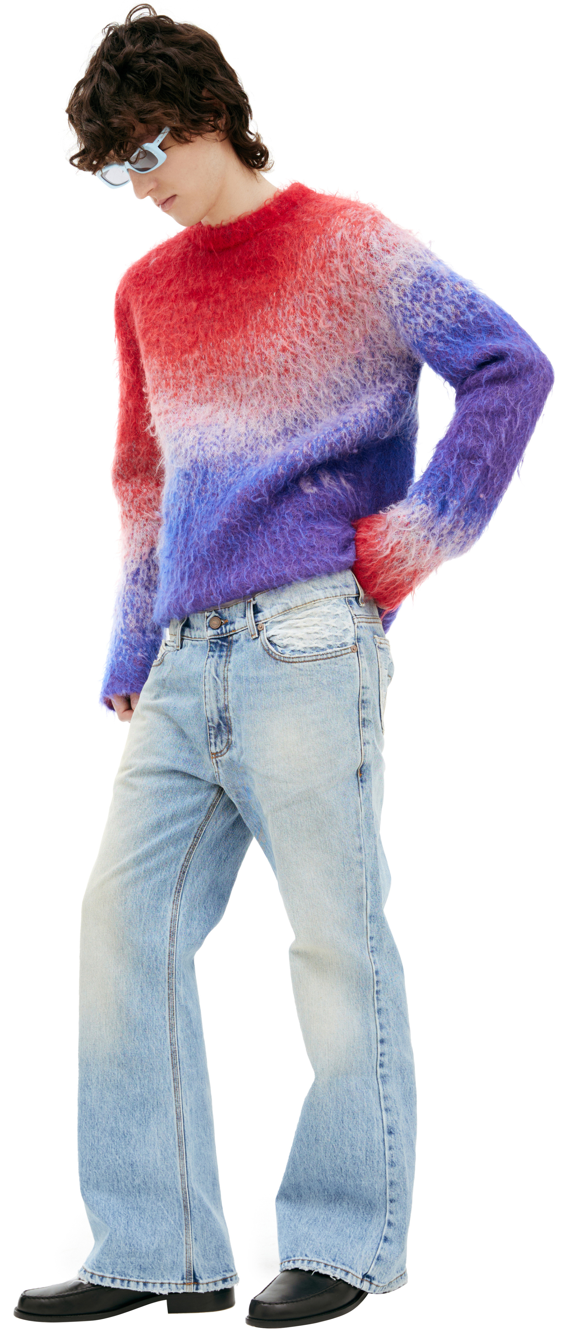 ERL Slouchy jeans with seams