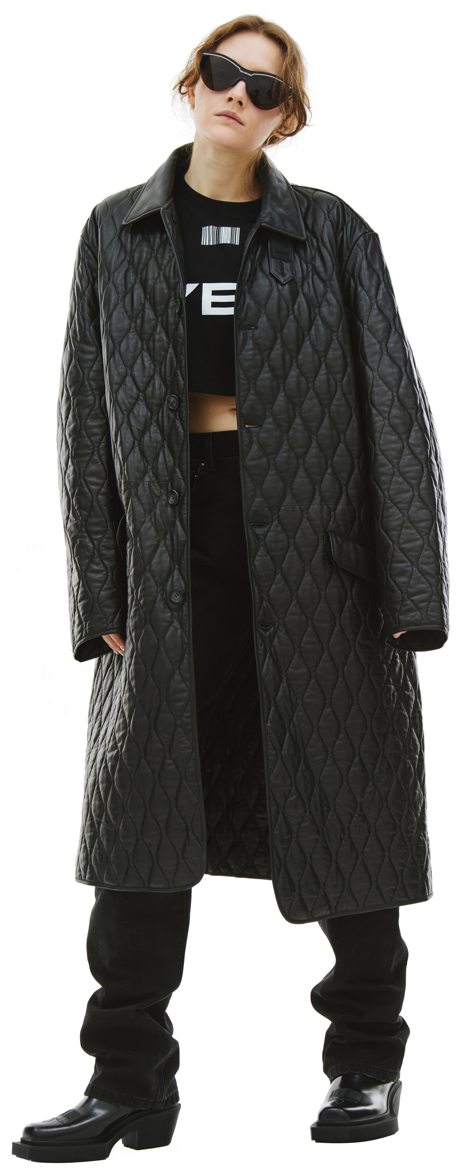 VTMNTS Quilted leather coat