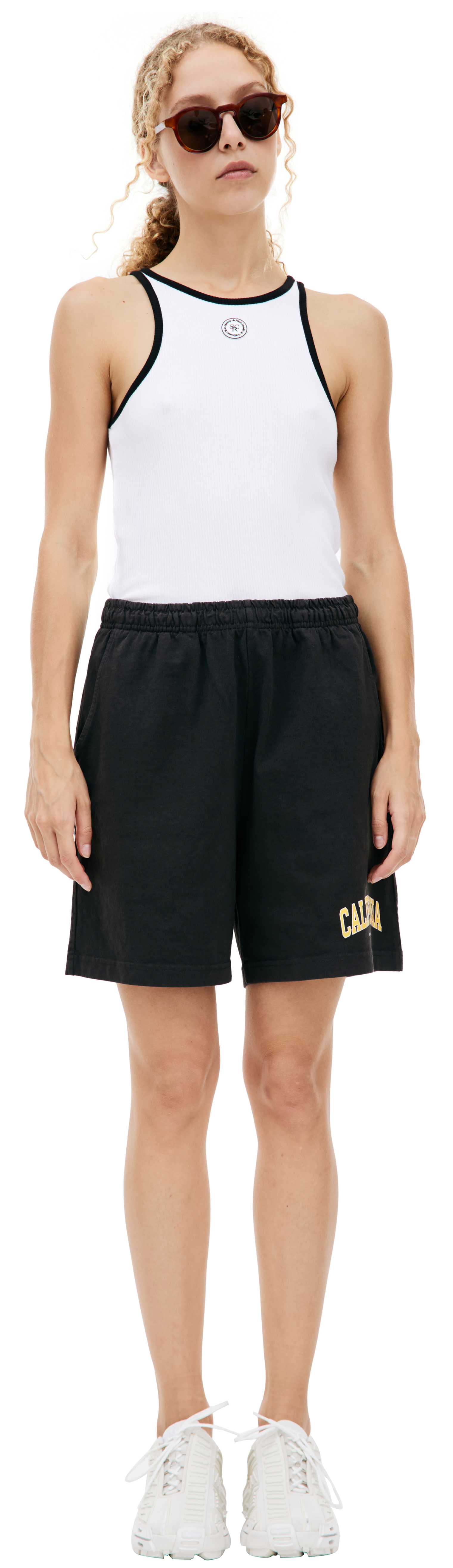 SPORTY & RICH \'CALIFORNIA" printed shorts