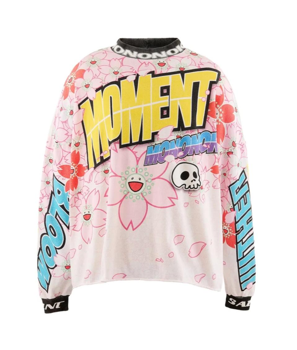MONONOKE MADE Longsleeve shirt with a cherry blossom print