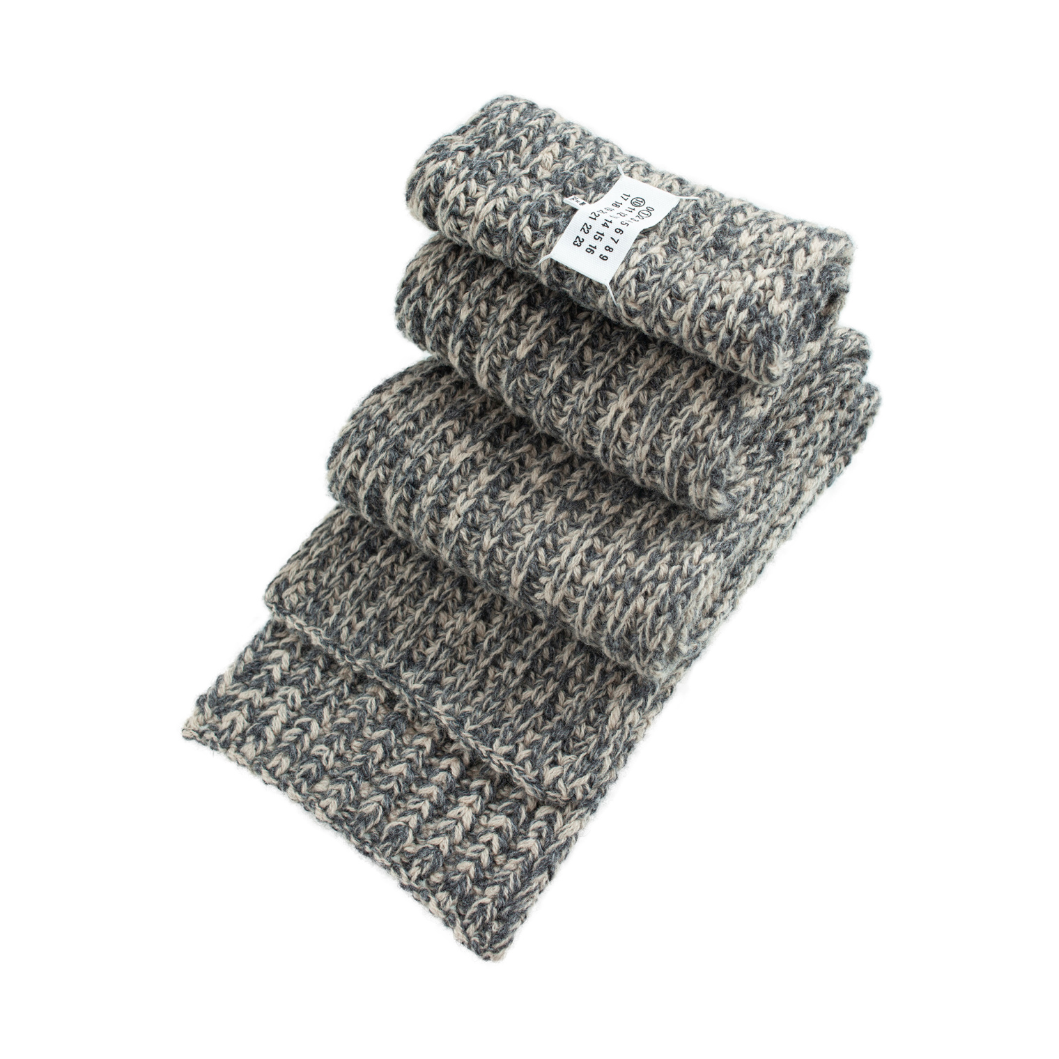 Maison Margiela Coarse-knit wool scarf