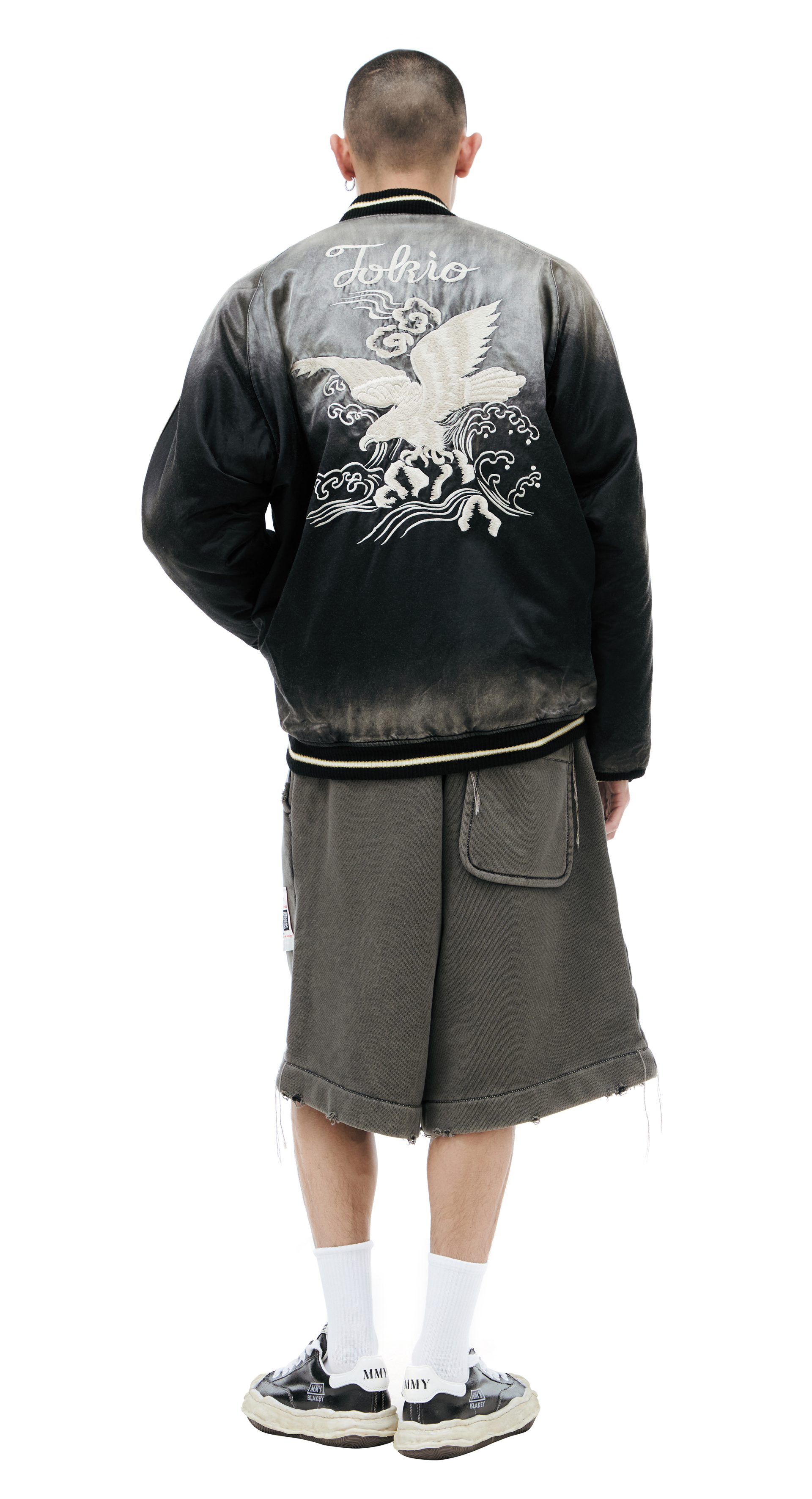 Maison Mihara Yasuhiro Cotton bomber with patches