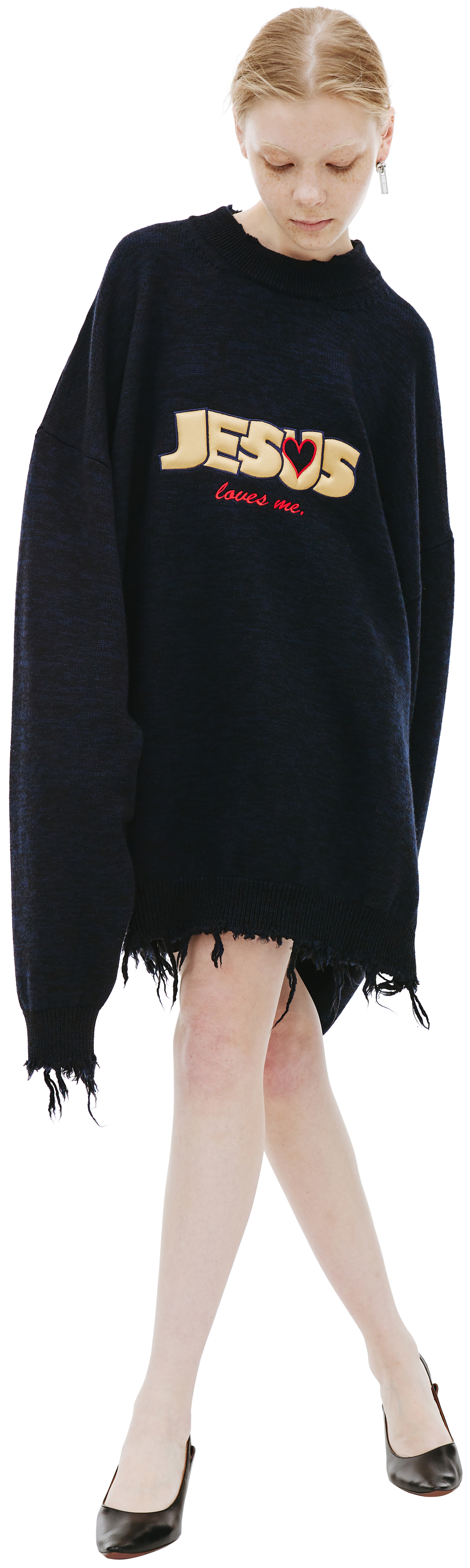 VETEMENTS \'Jesus Loves Me\' wool sweater