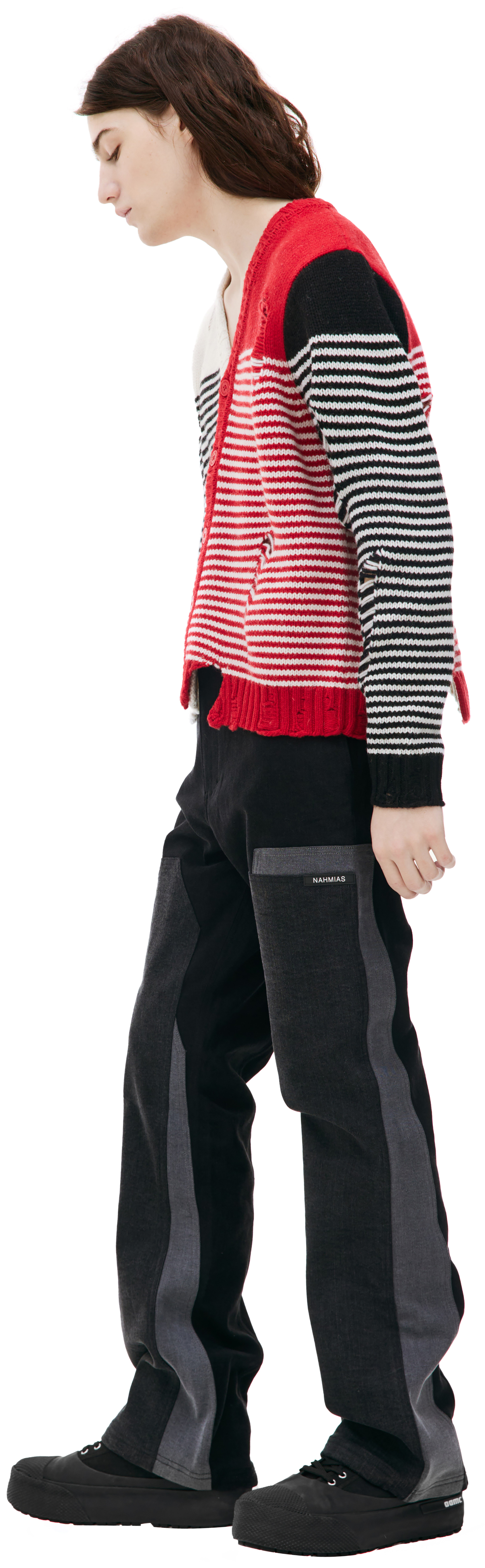 CHARLES JEFFREY LOVERBOY Mega shred cardigan