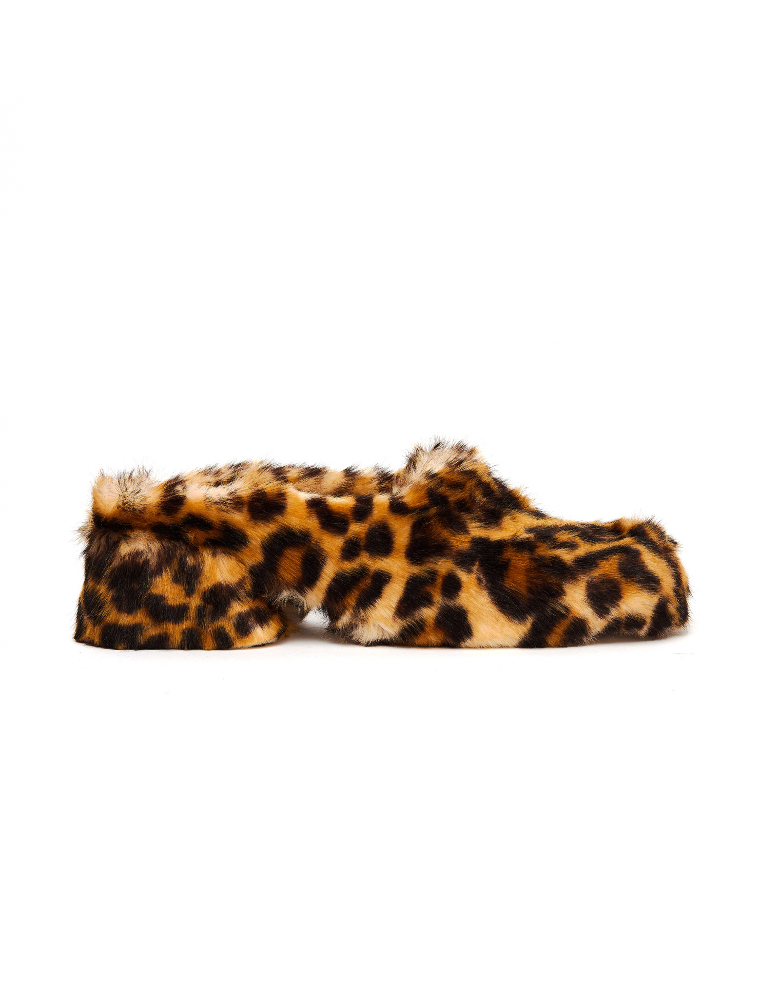 Maison Margiela Leopard Faux Fur Sandals