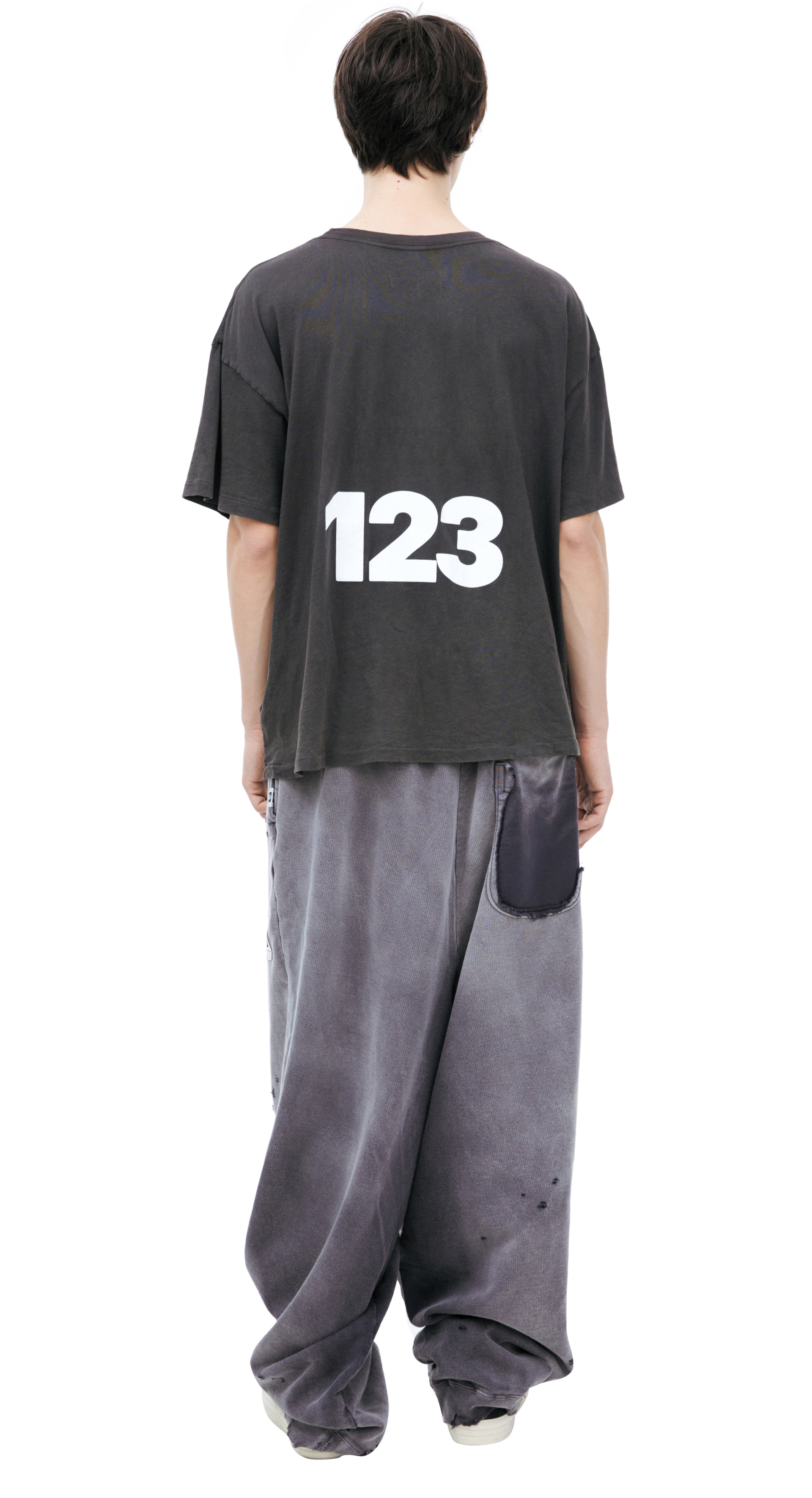 RRR123 Black print T-shirt