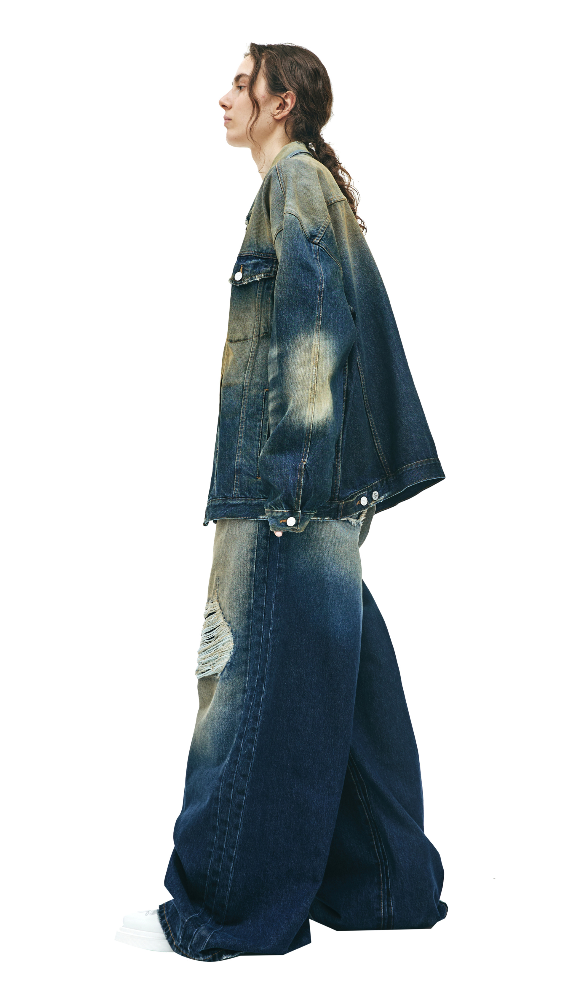 VETEMENTS Washed denim jacket