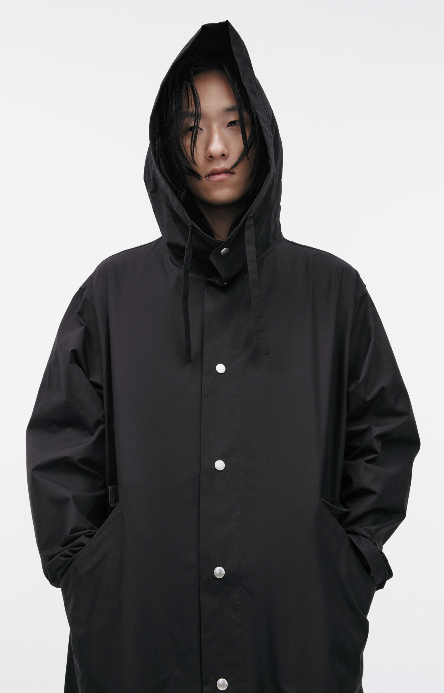 Buy Jil Sander men black logo parka for €958 online on SV77