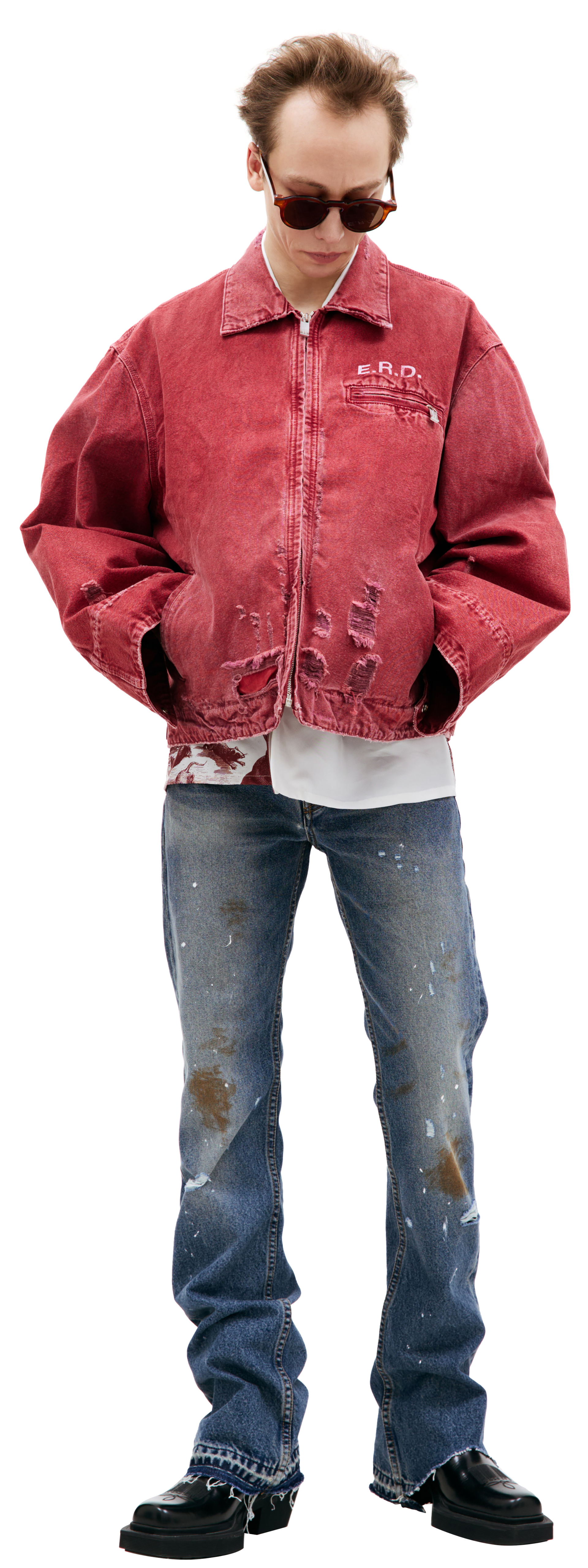 Enfants Riches Déprimés Denim zip up jacket