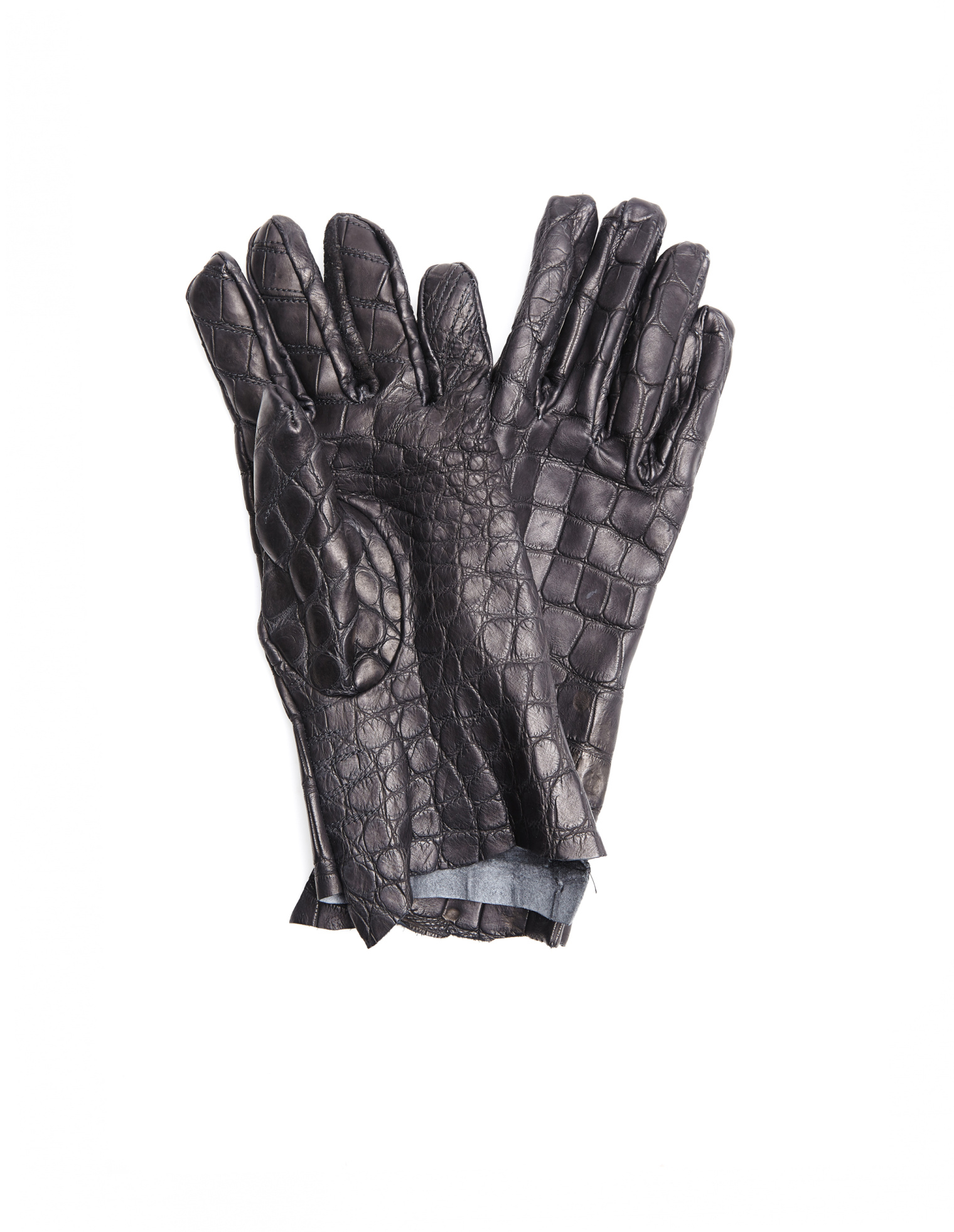 Isaac Sellam Crocodile leather gloves