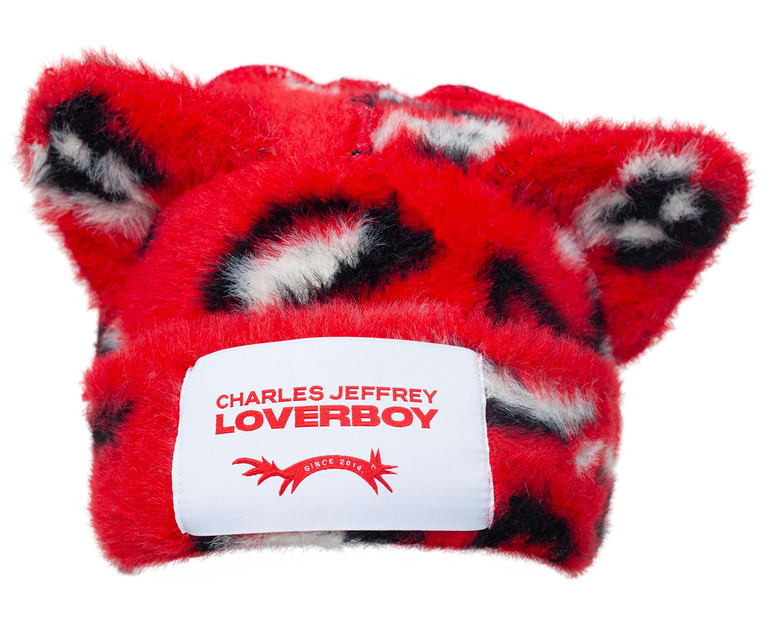 CHARLES JEFFREY LOVERBOY Red beanie with ears