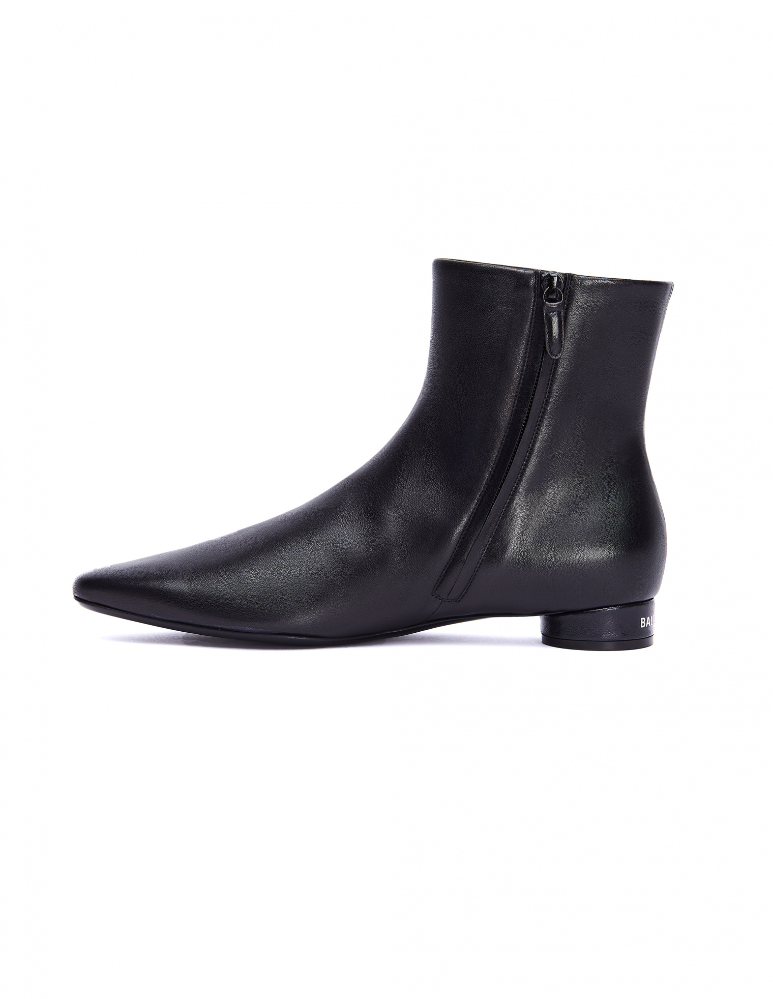 Balenciaga Black Leather Oval 20MM Boots
