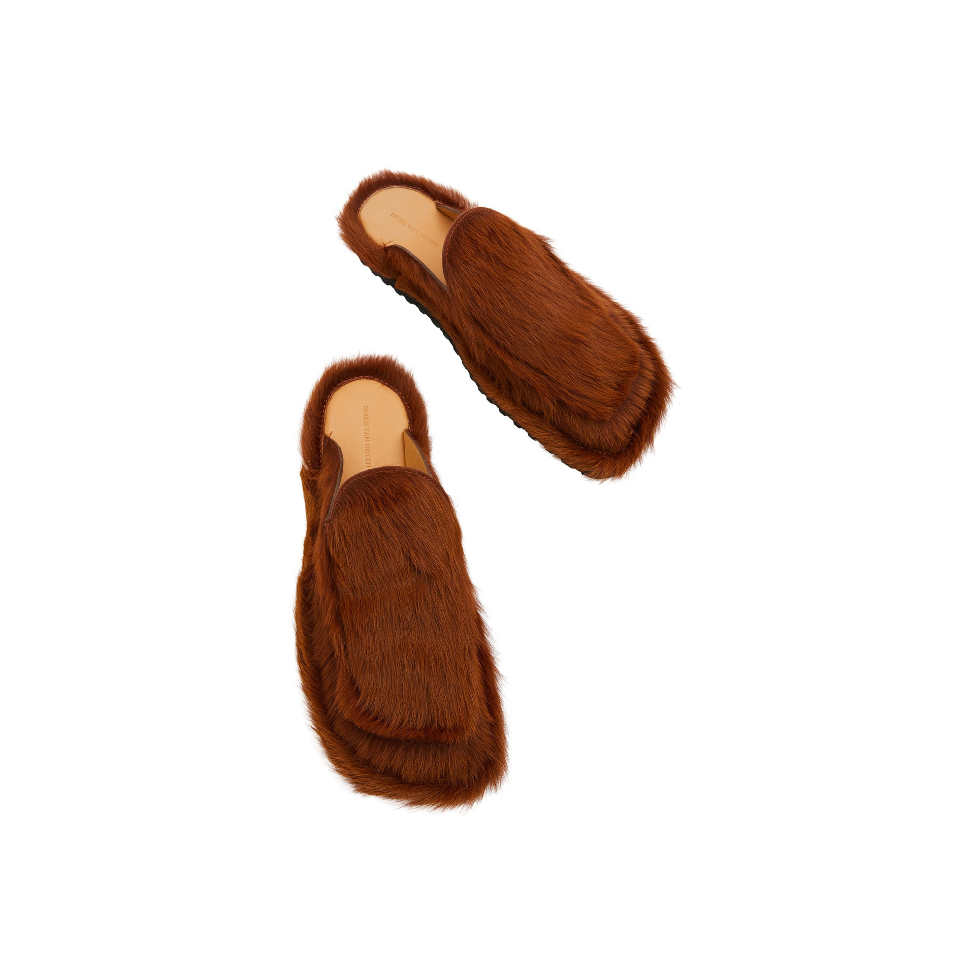Dries Van Noten Fur Slides