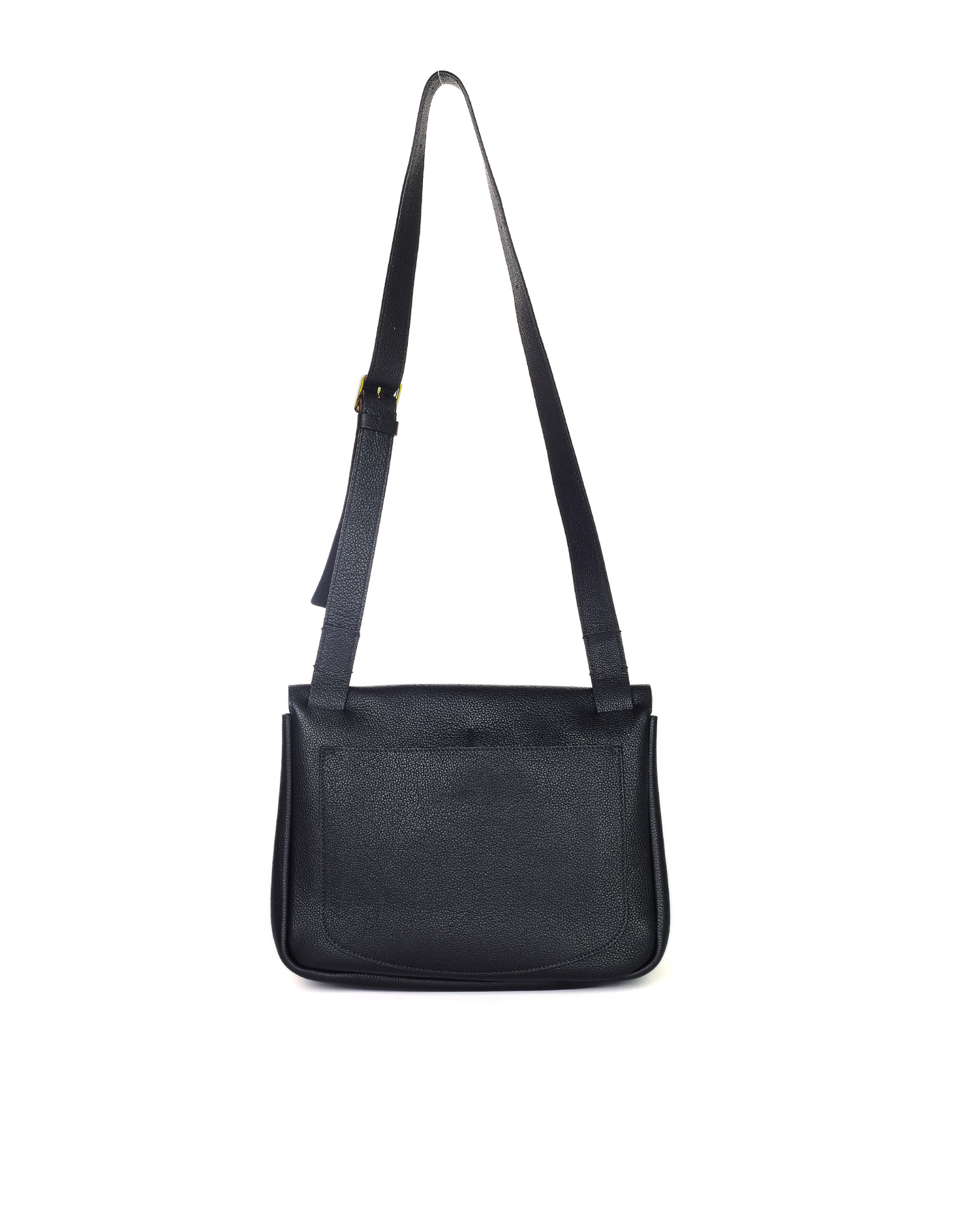 The Row Black Leather Small Mail Bag