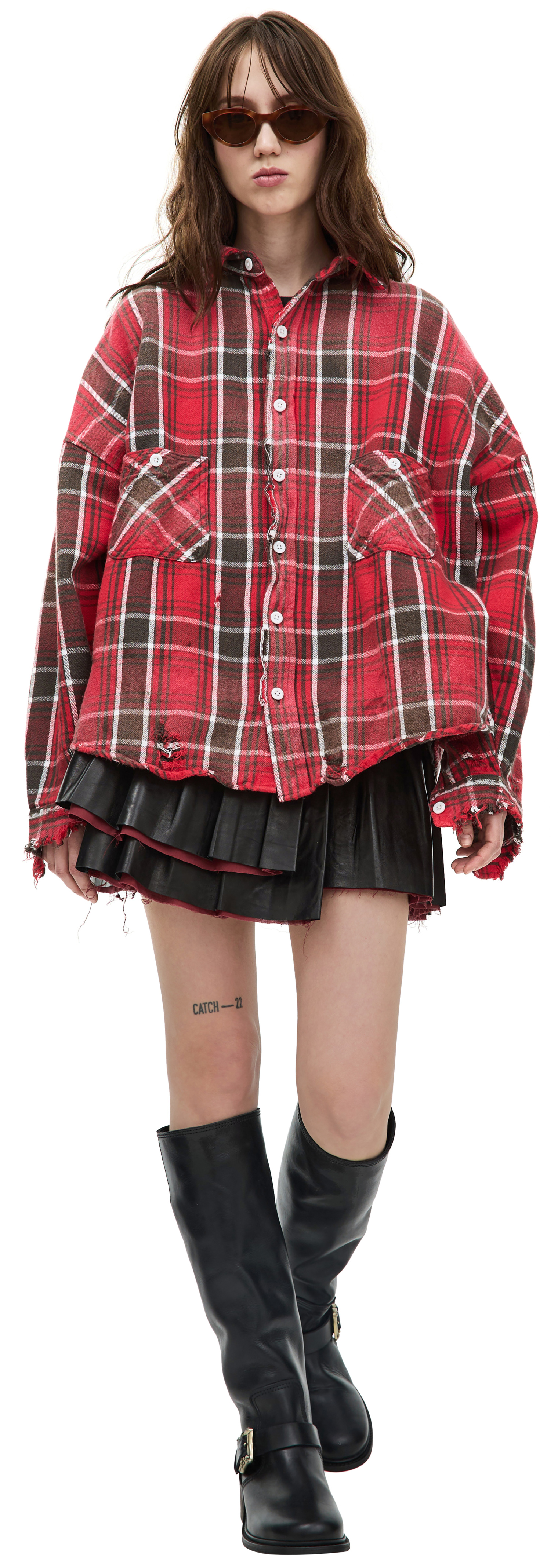 Saint Mxxxxxx Plaid flannel shirt