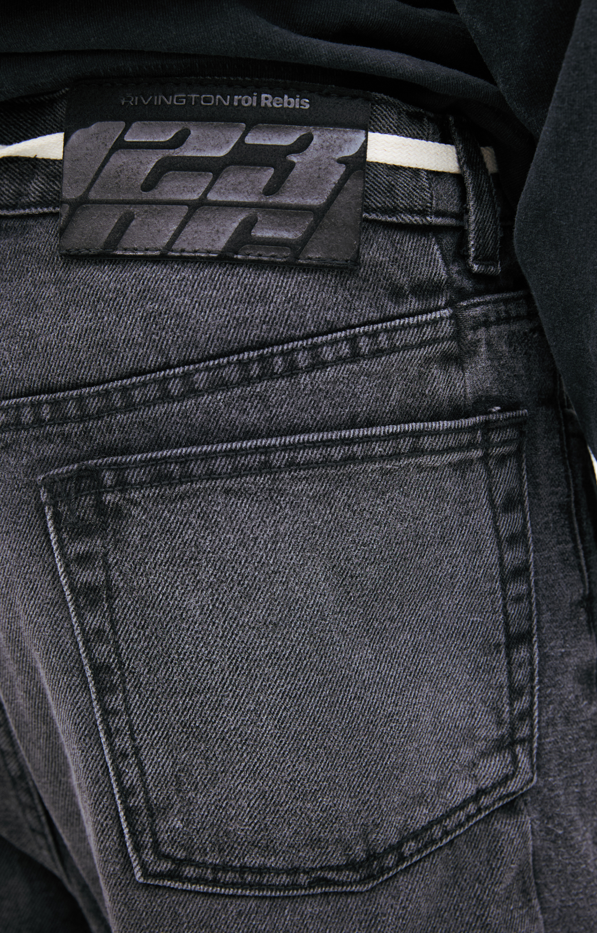 RRR123 Grey flared jeans