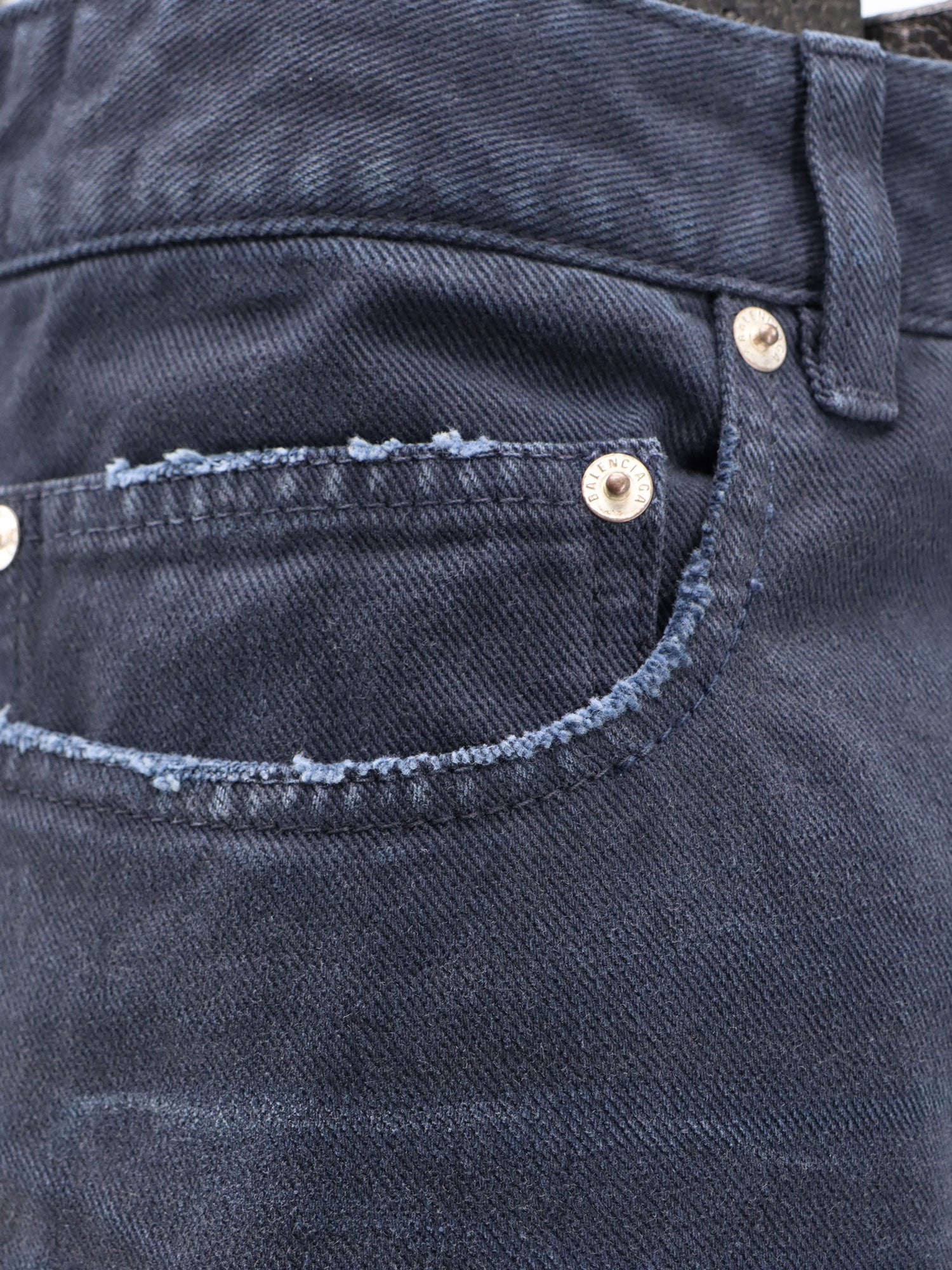Balenciaga Jeans with a distressed look