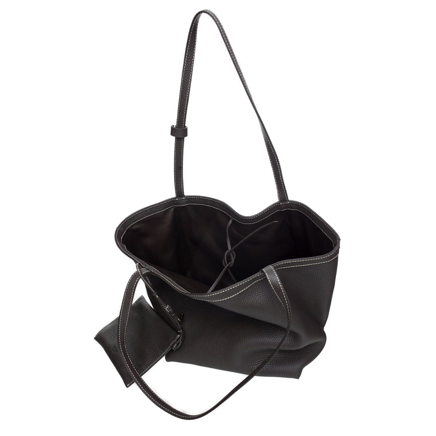 Buy The Row women brown park tote three stitch bag for $3,505