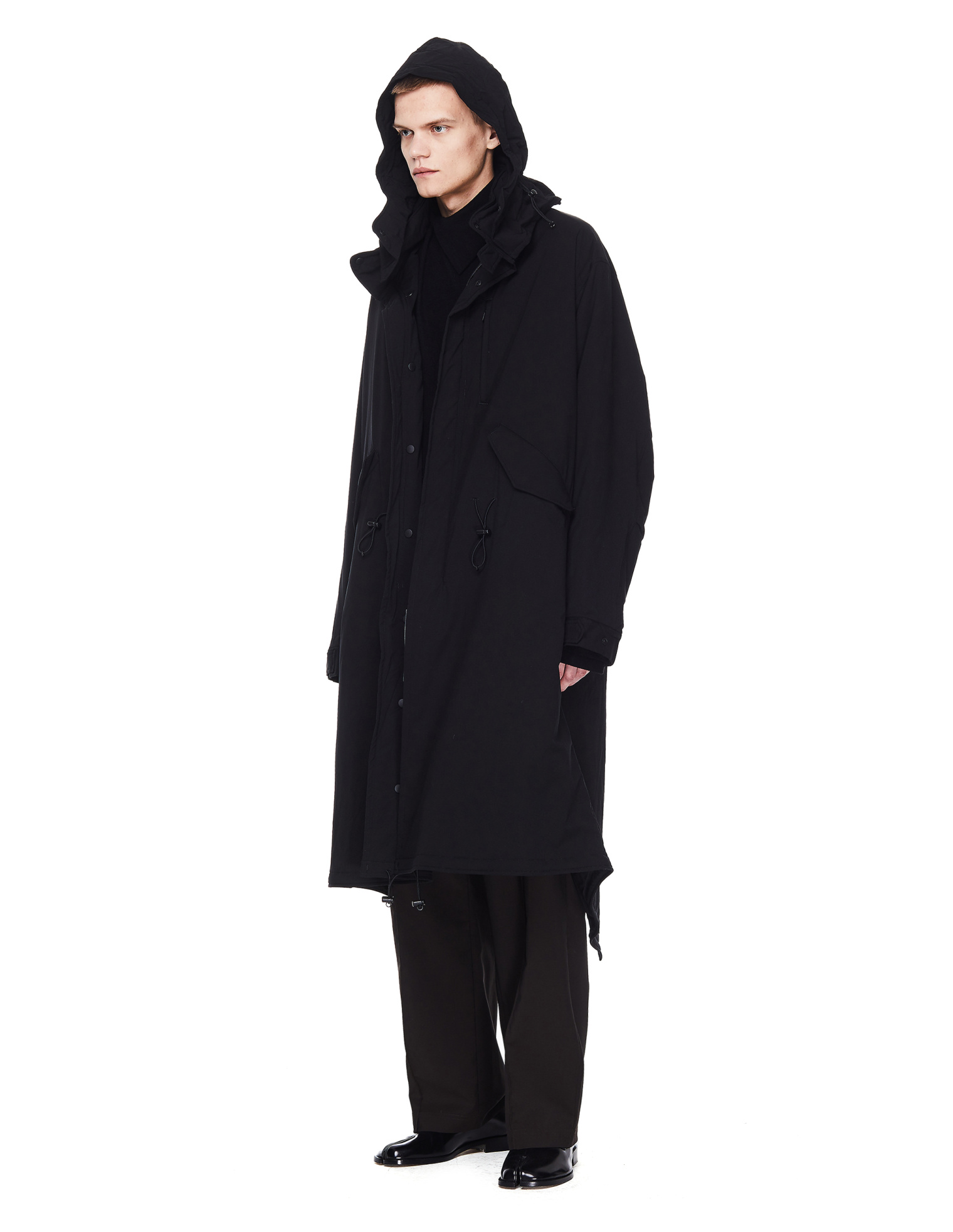 Yohji Yamamoto Black Fishtail Parka