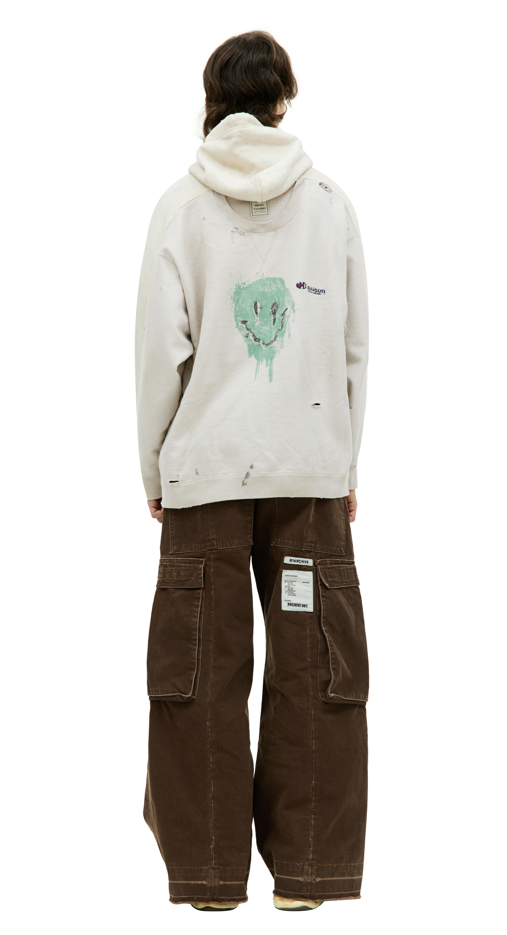 Maison Mihara Yasuhiro Vintage-like printed sweatshirt