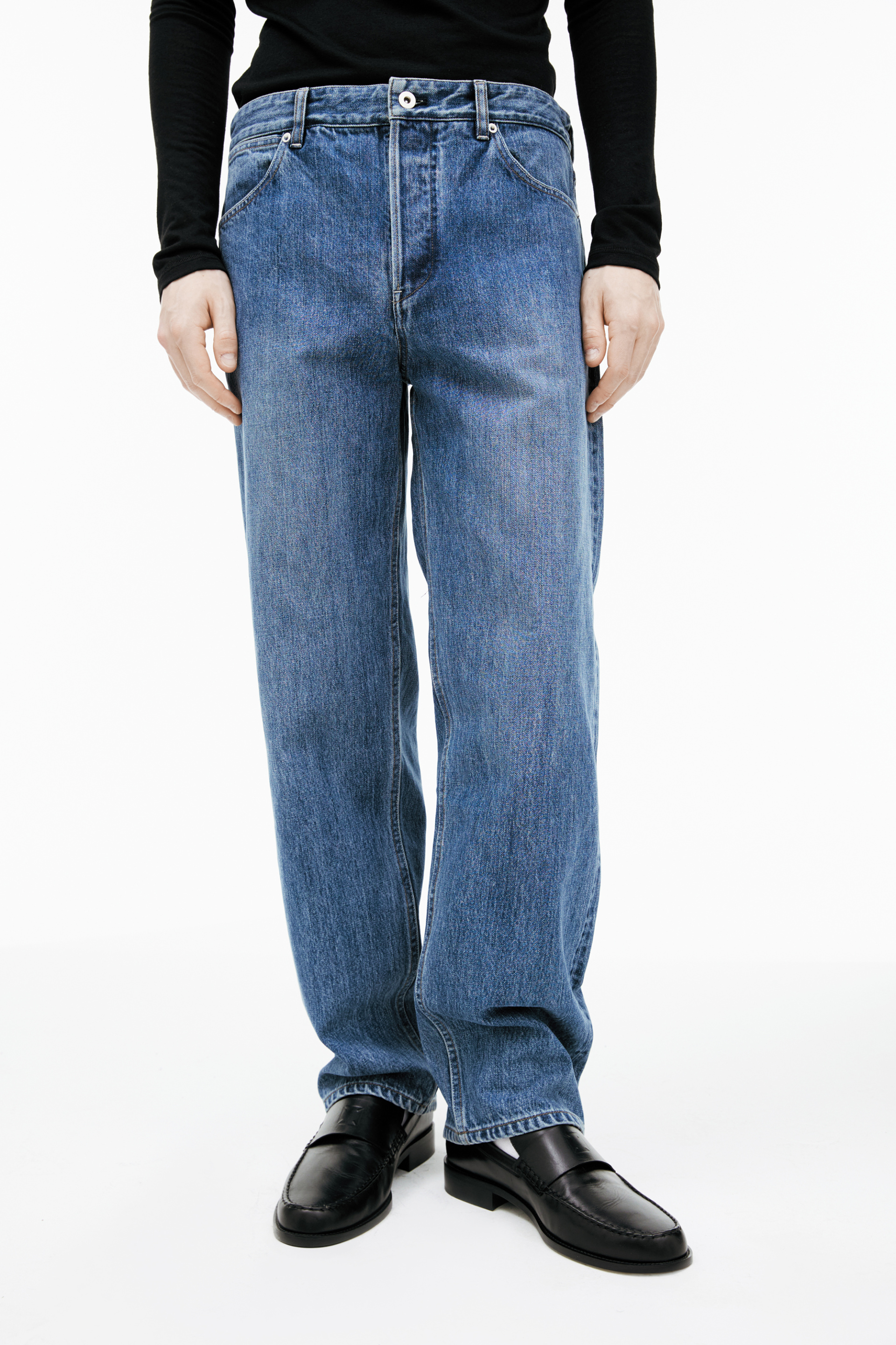 Jil Sander Straight jeans with patch