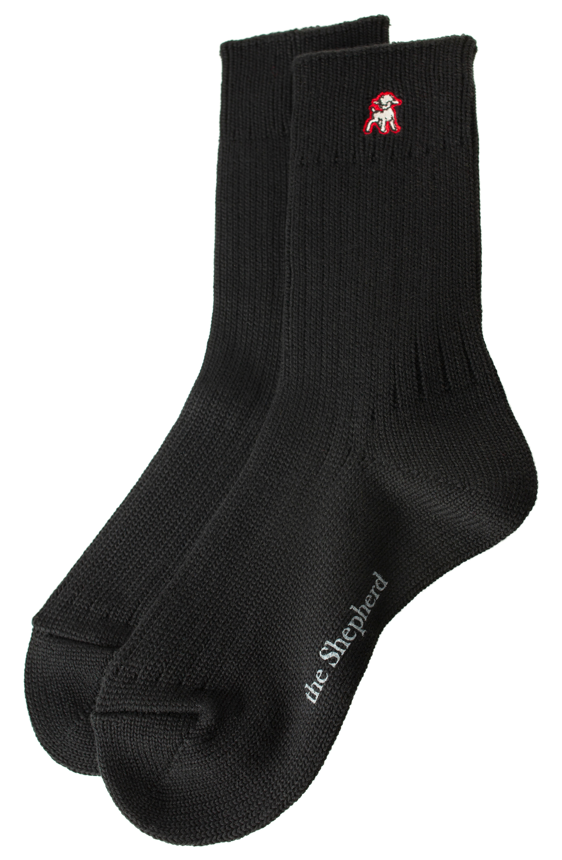 Undercover Black embroidered socks