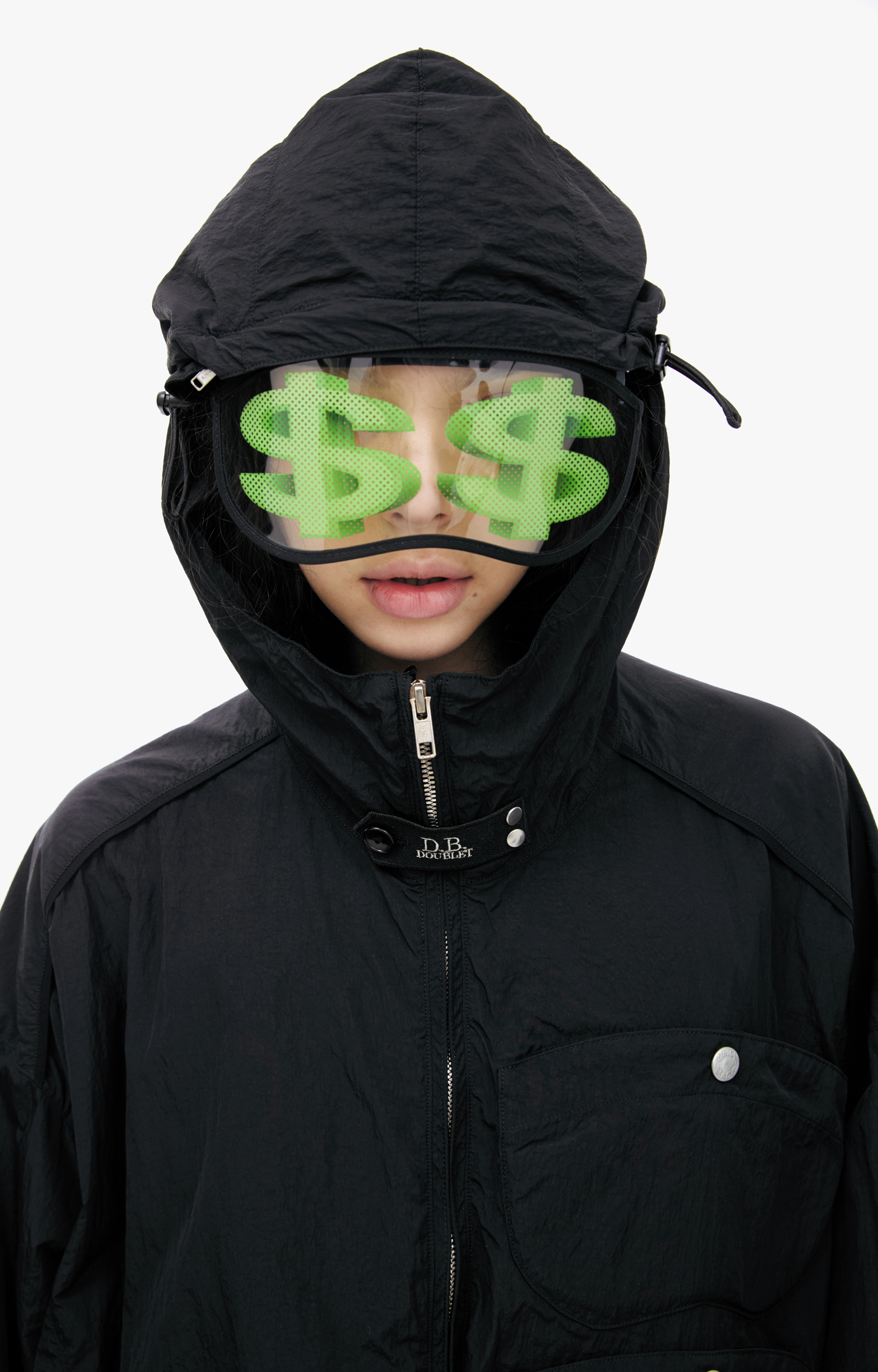 Doublet Black jacket with glasses