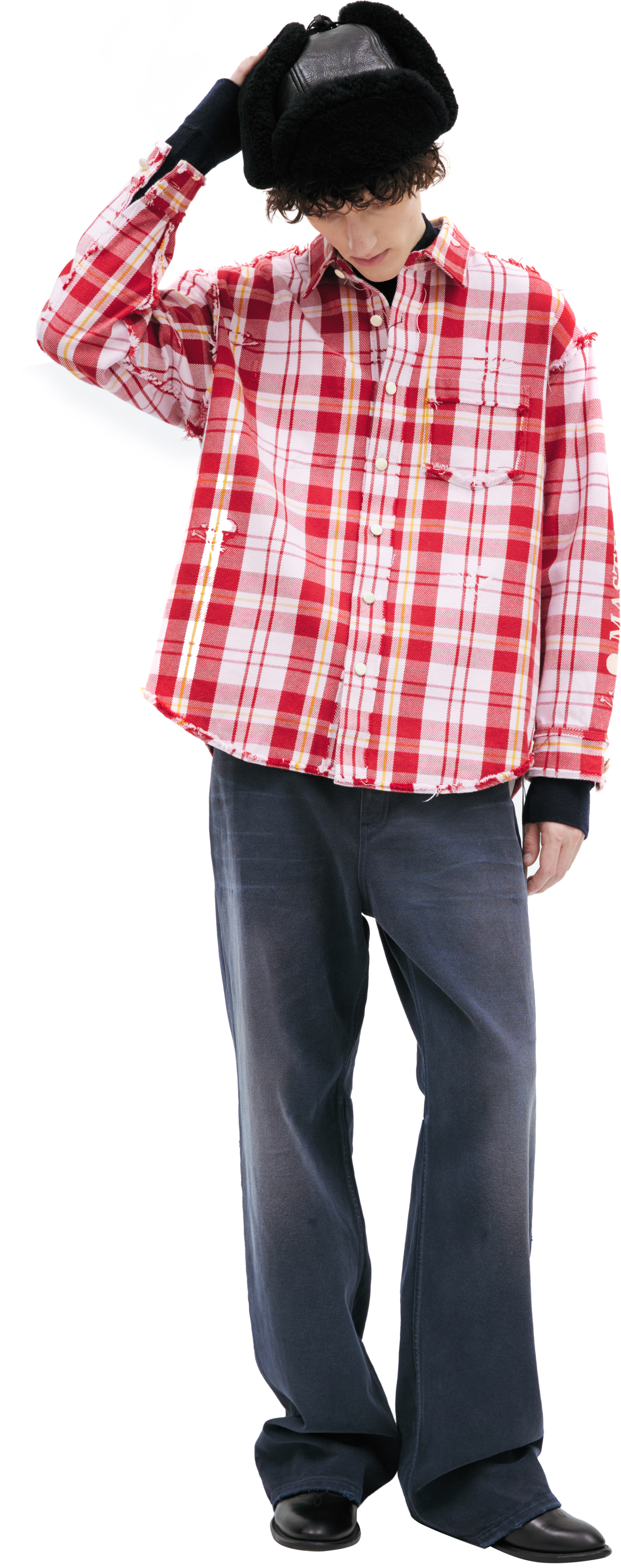 Mastermind WORLD Checkered shirt