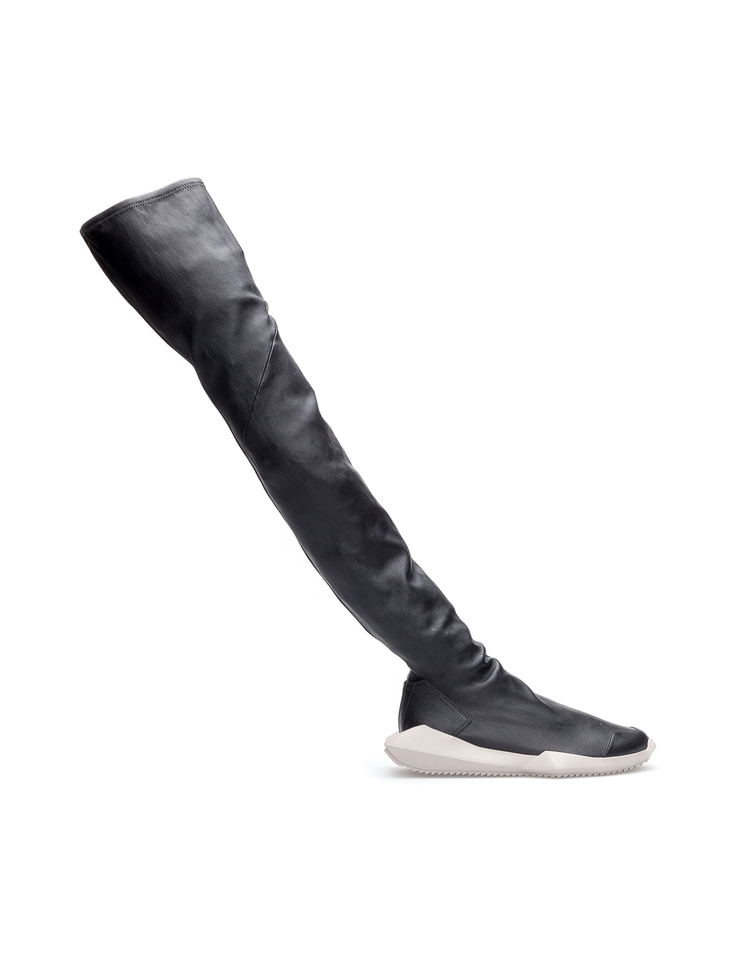Rick Owens Кожаные ботфорты Rick Owens x Adidas