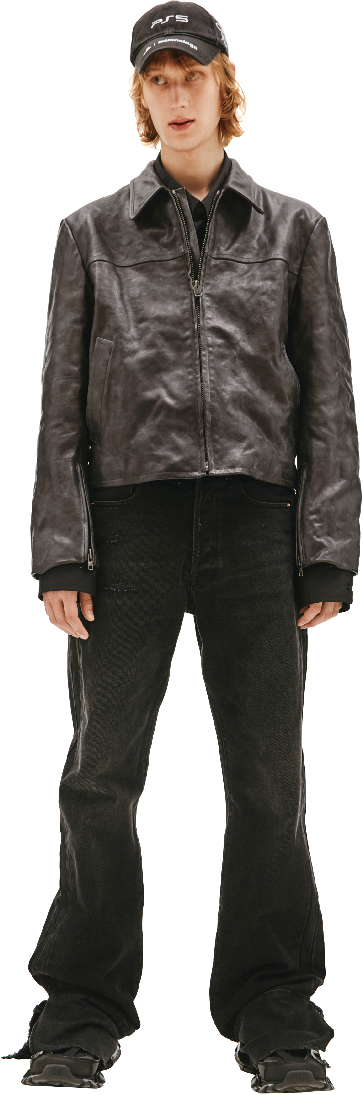 Balenciaga Black Leather Jacket