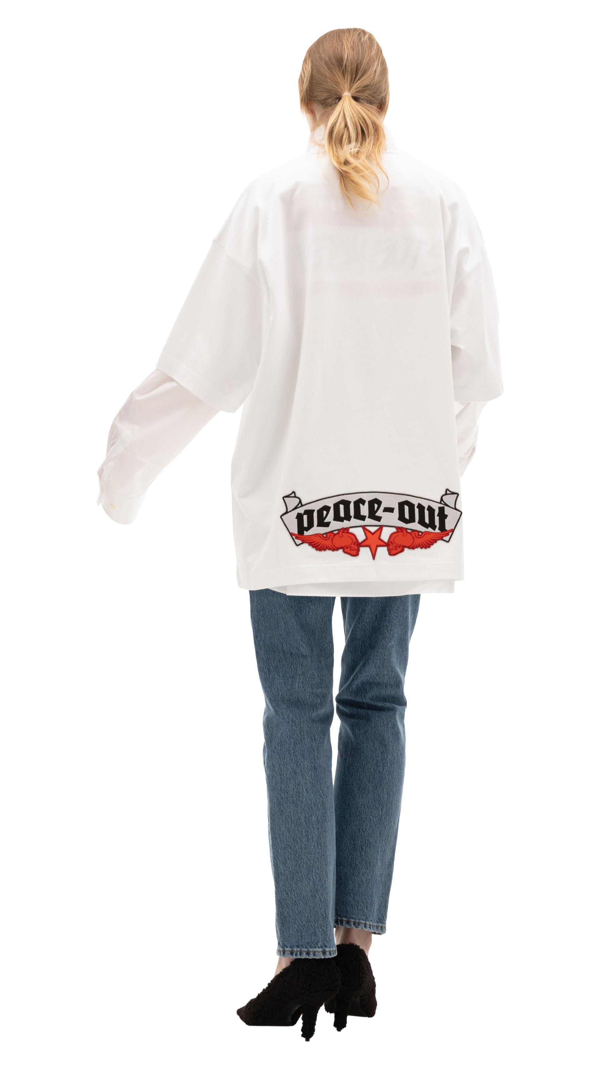 VETEMENTS The Devil T-shirt in white