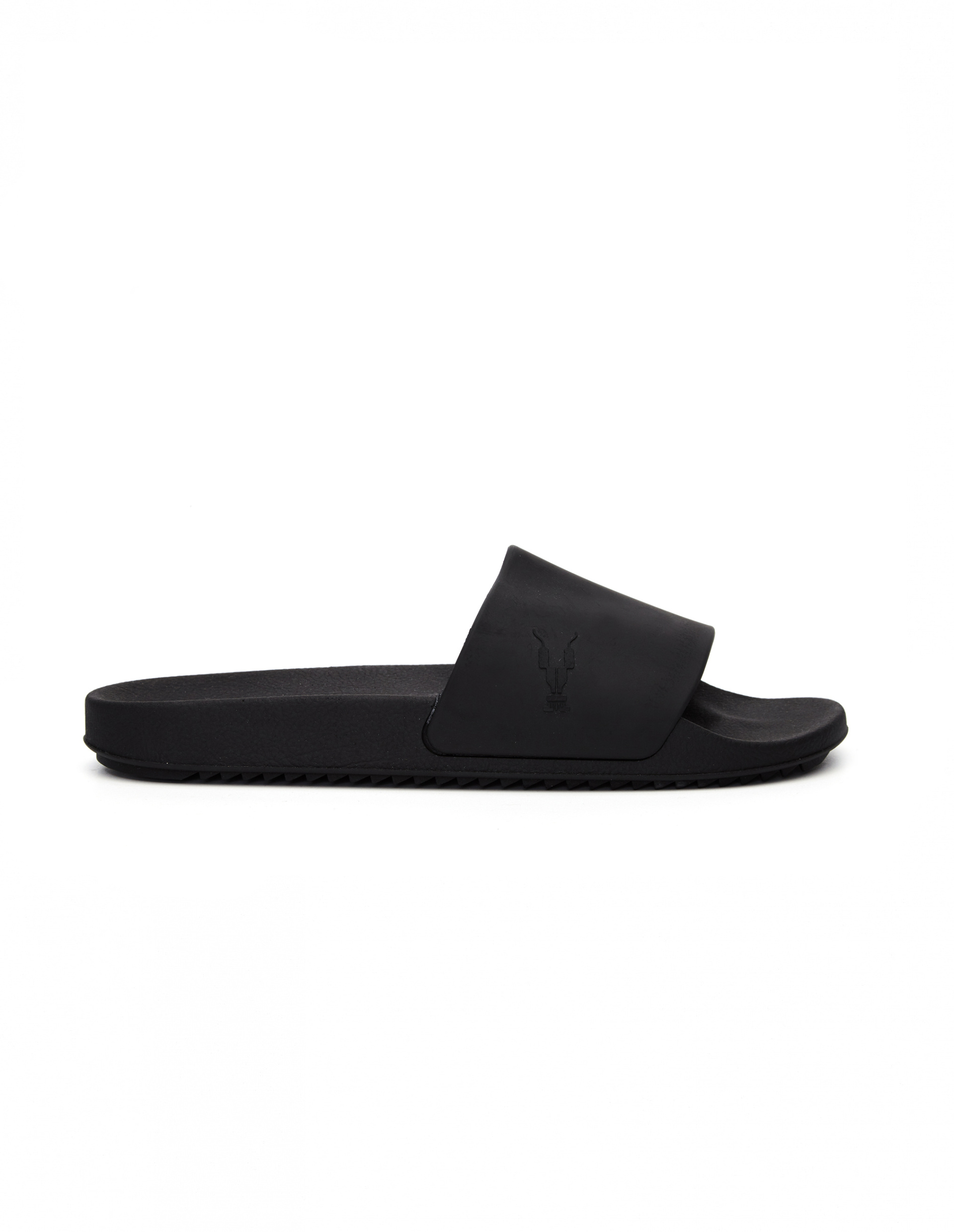 DRKSHDW by Rick Owens Black Rubber Slides