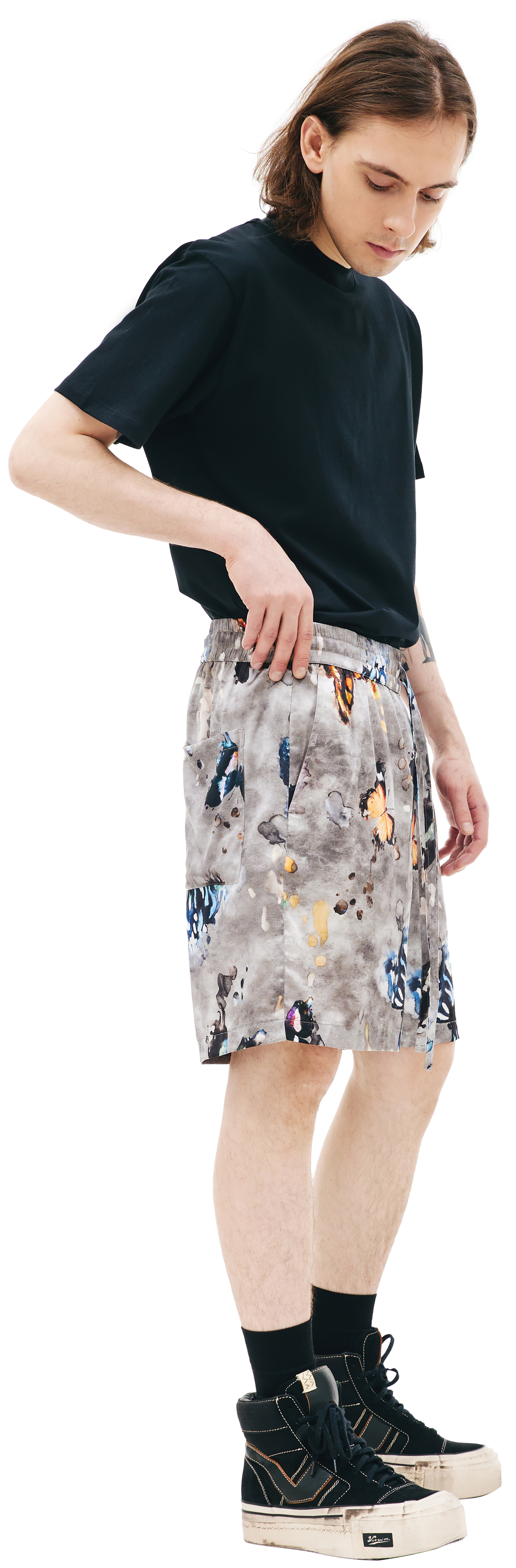 Nahmias Silk butterfly shorts