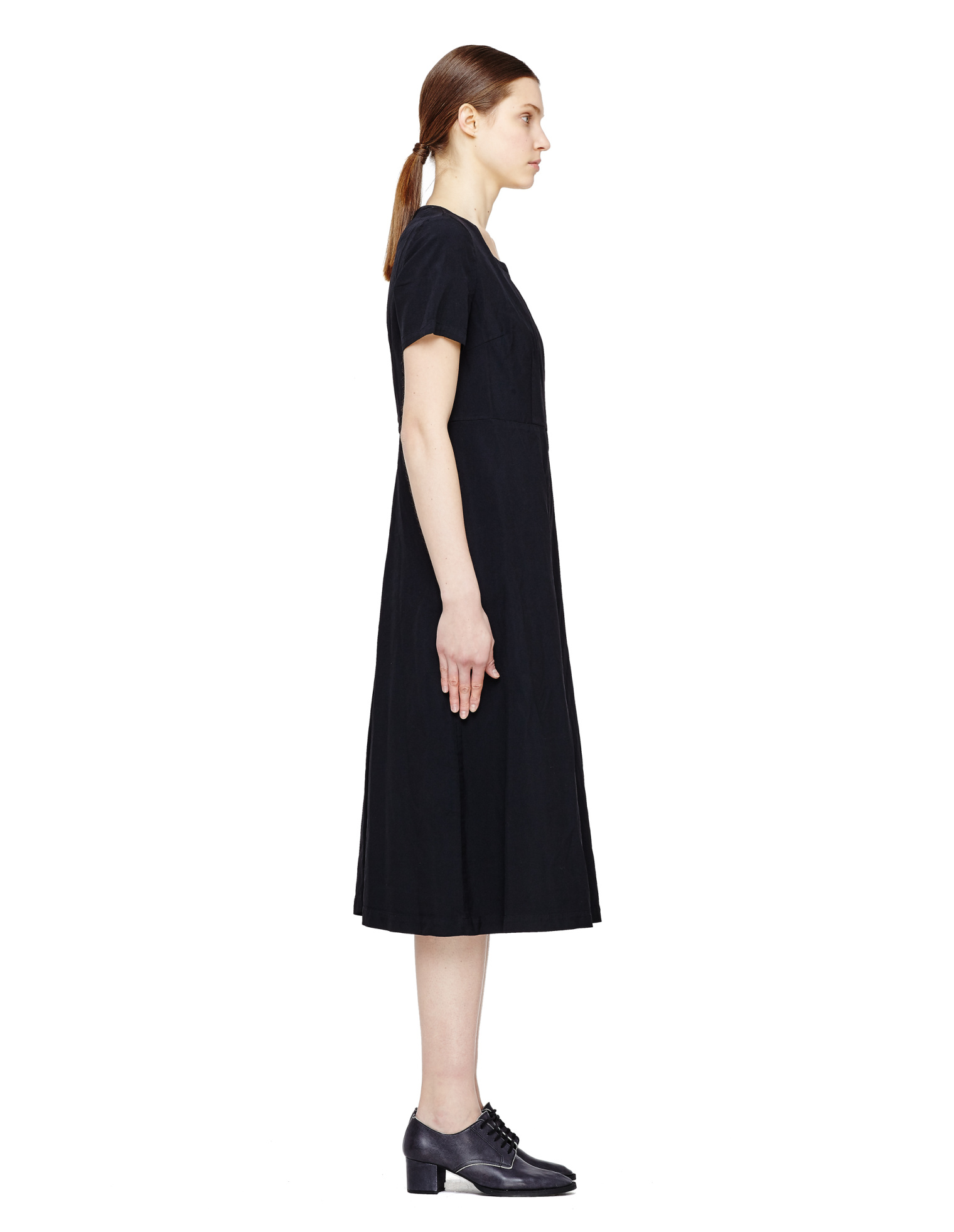 Comme des Garcons CdG Черное платье с квадратным вырезом