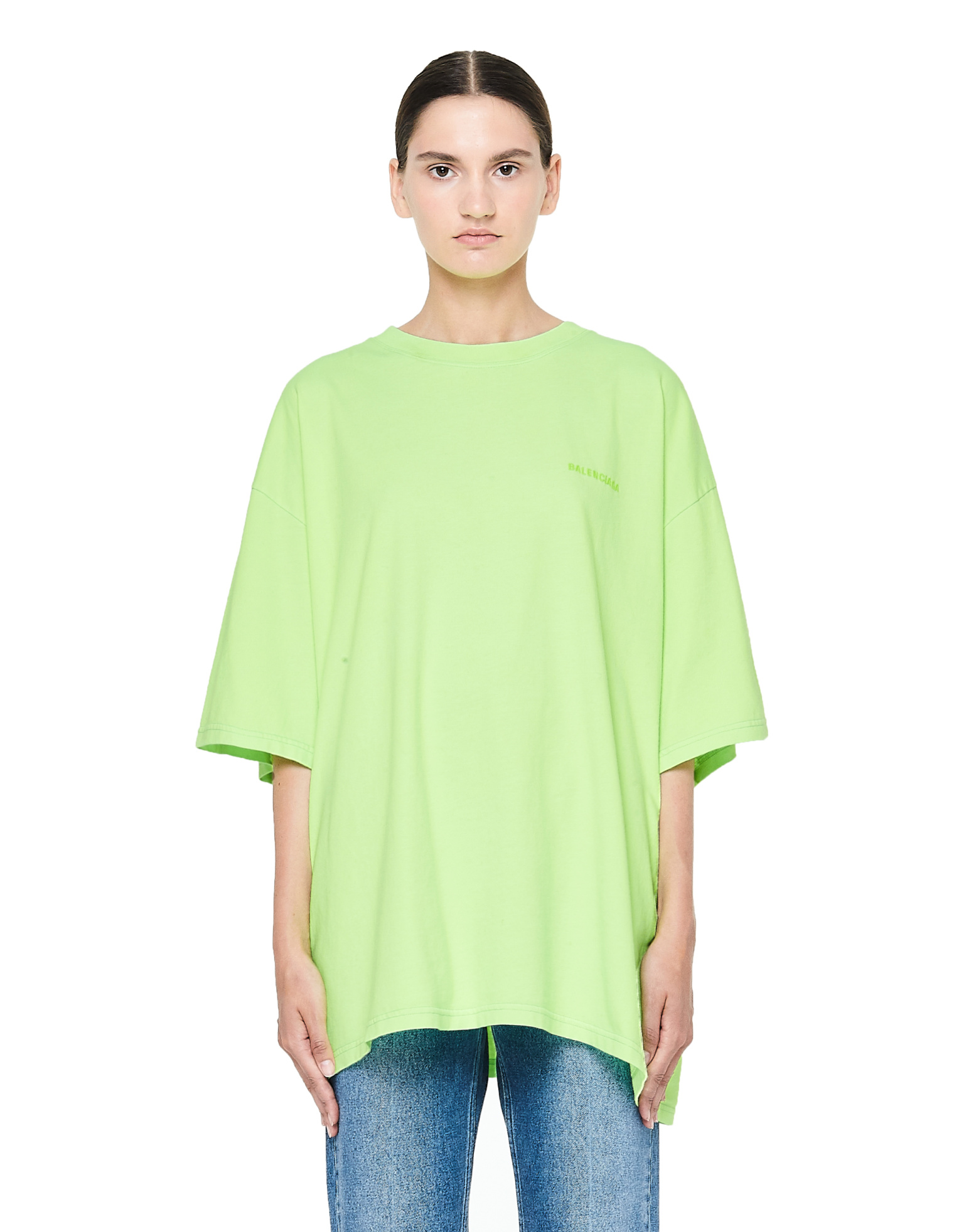 Balenciaga Ego Printed Fluo Green T-shirt