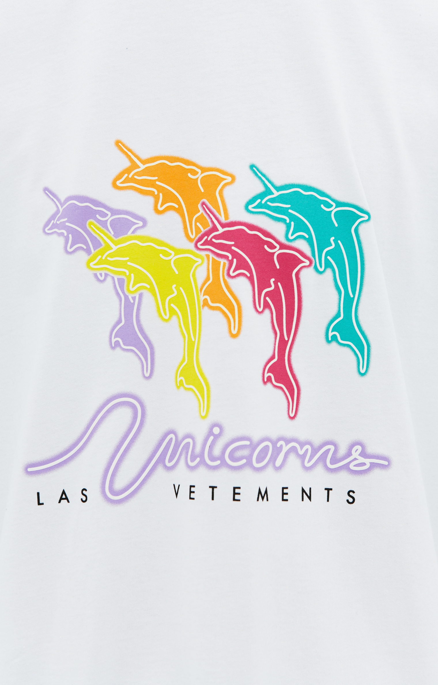 VETEMENTS Dolphin-unicorn printed t-shirt