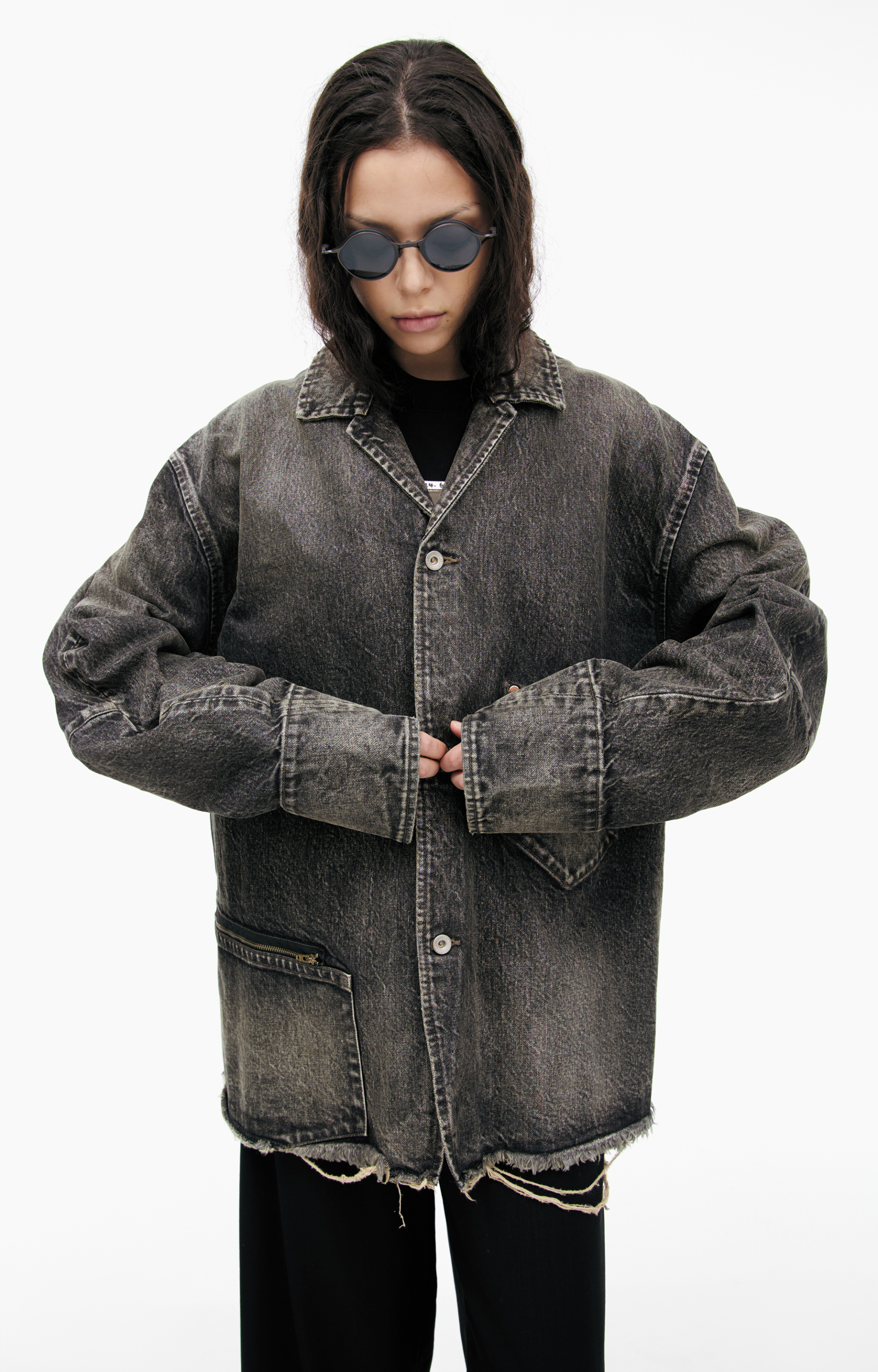 Doublet Denim jacket with washed out effect