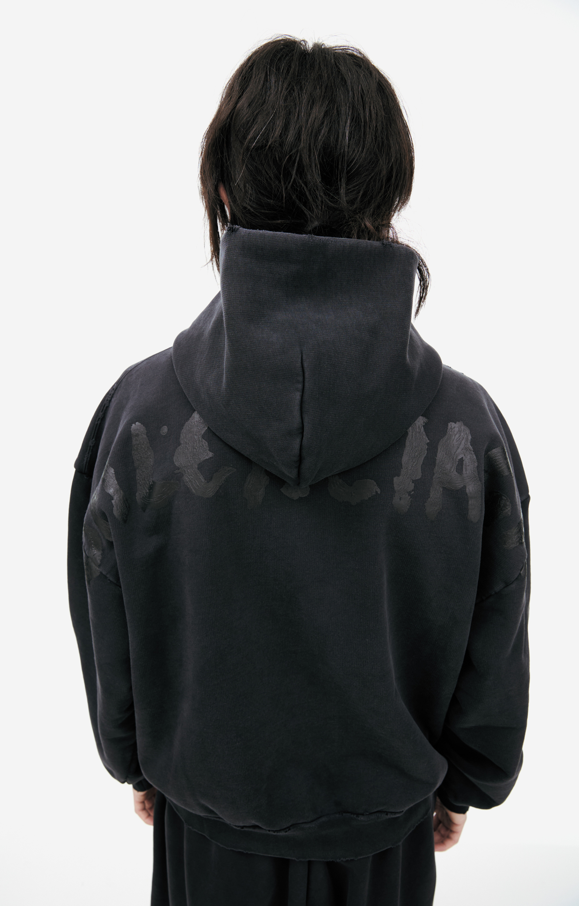 Balenciaga Black zippered hoodie