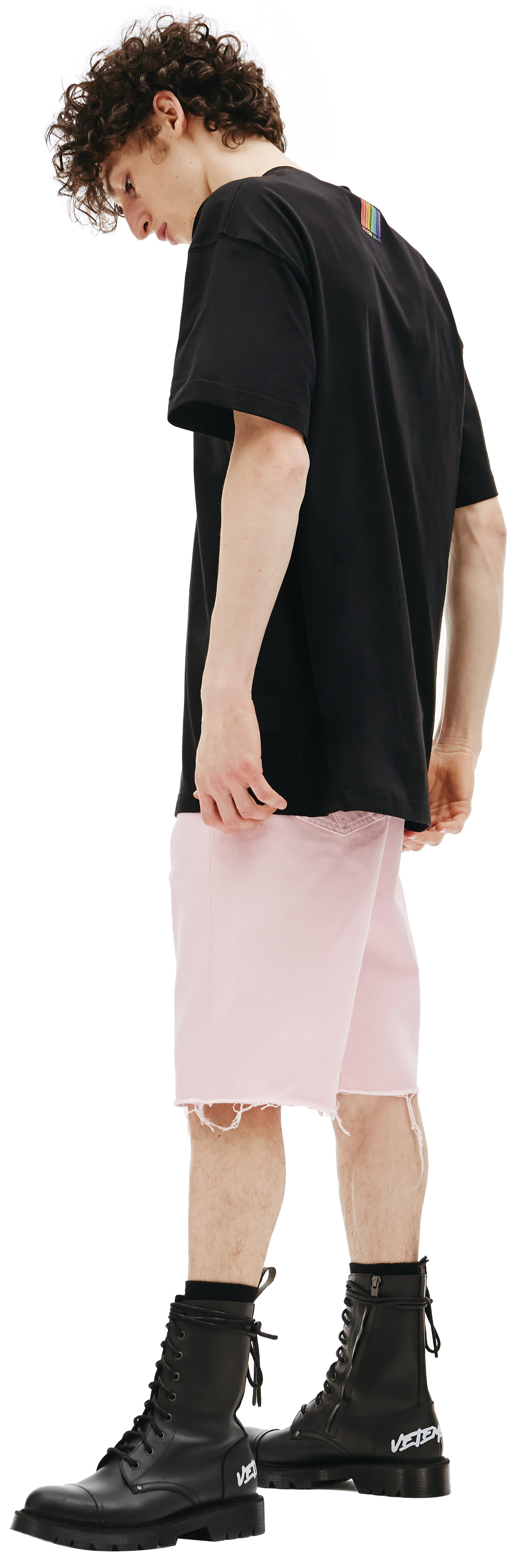 VTMNTS Rainbow barcode t-shirt