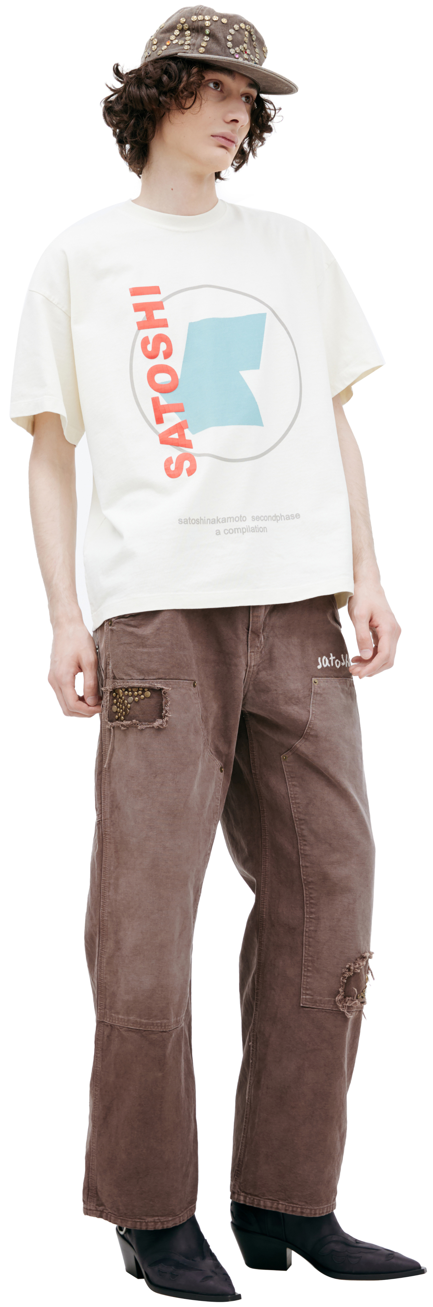 Satoshi Nakamoto White T-shirt with print