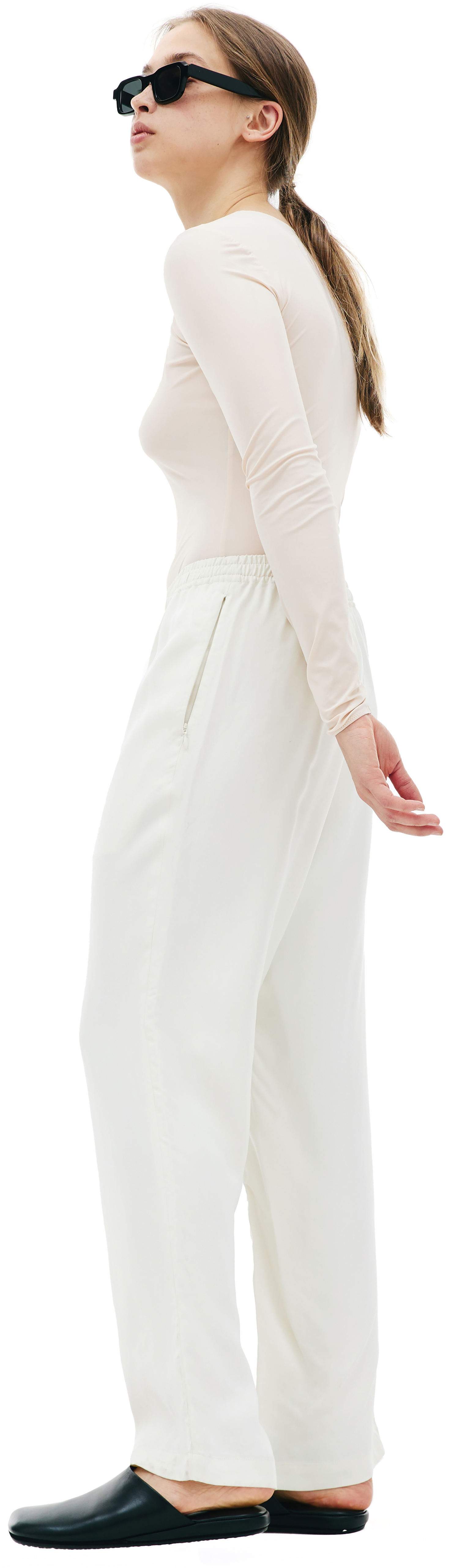 KIMMY White straight trousers