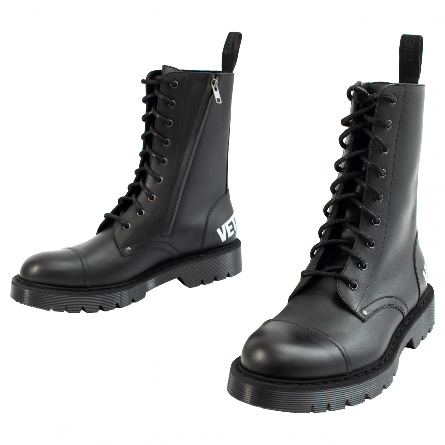 VETEMENTS Lace-up Logo Military Boots